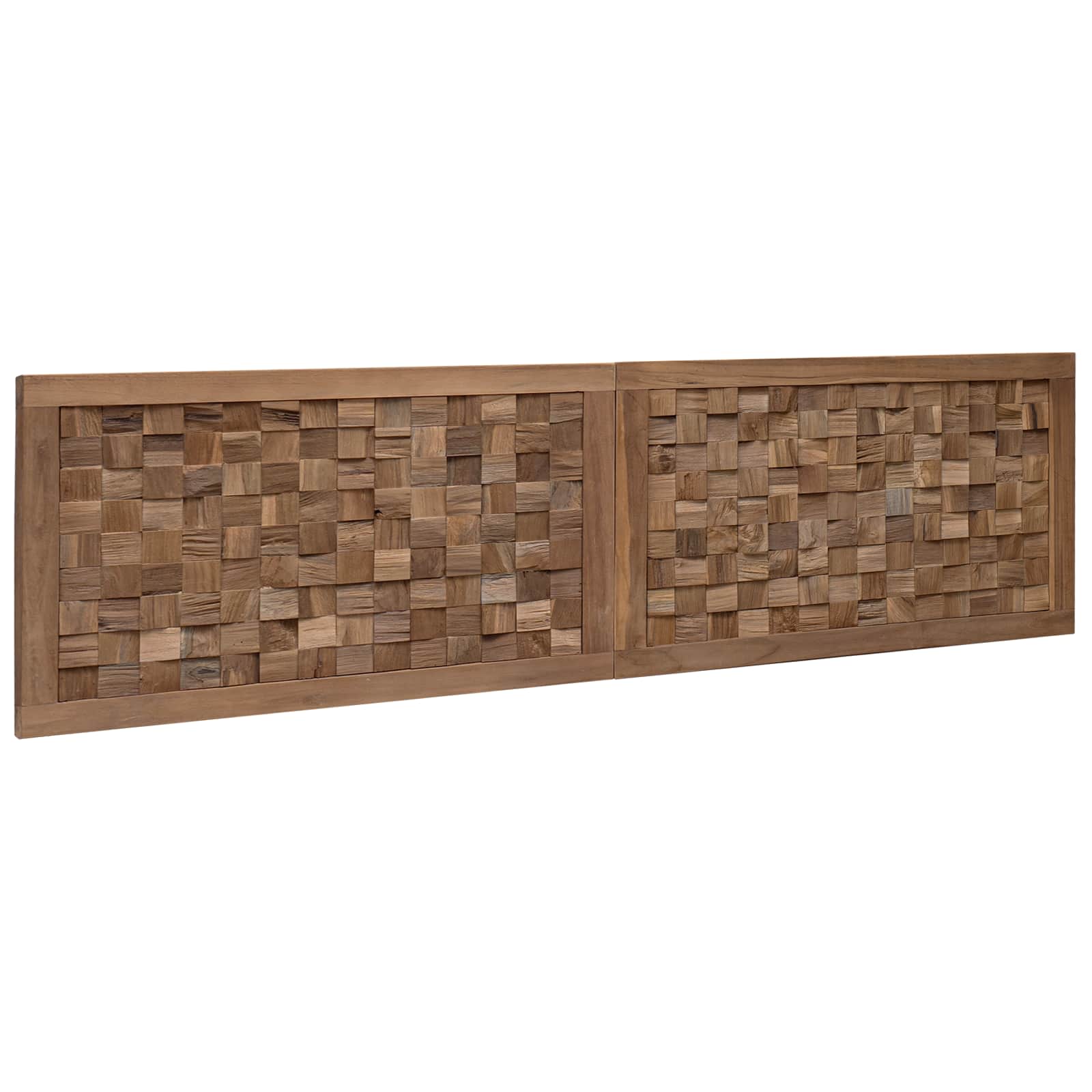 Tête de lit Montage mural Naturel 160 cm Bois de teck massif - XIOS