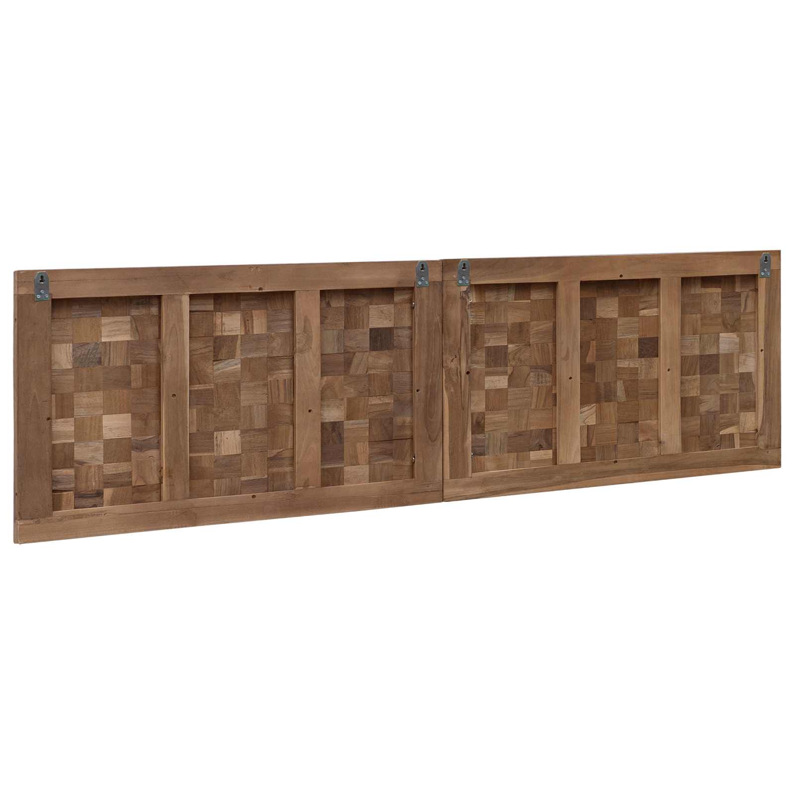 Tête de lit Montage mural Naturel 160 cm Bois de teck massif - XIOS