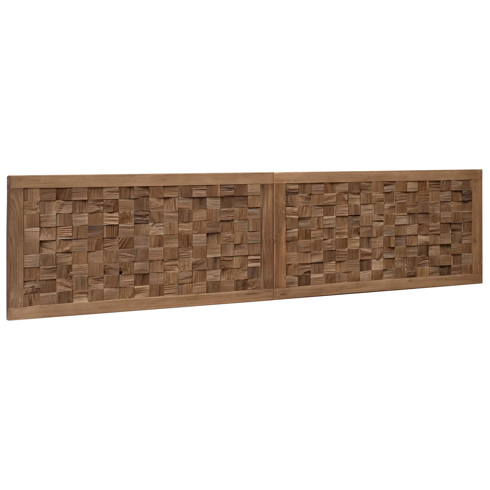Tête de lit Montage mural Naturel 180 cm Bois de teck massif - XIOS