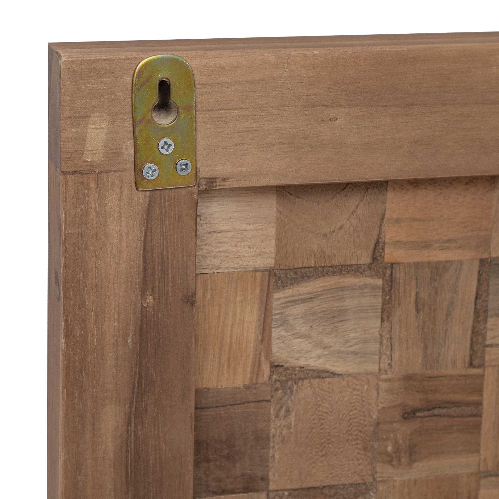 Tête de lit Montage mural Naturel 120 cm Bois de teck massif - XIOS