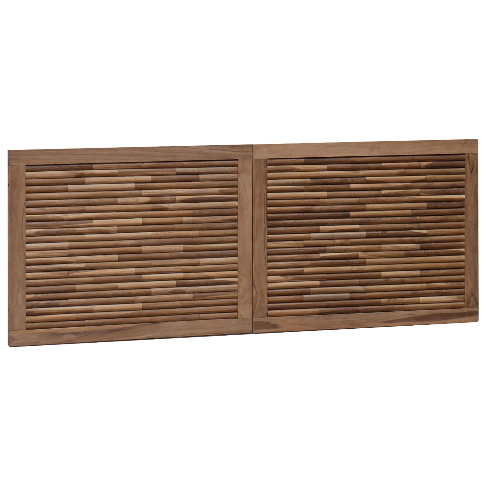 Tête de lit Montage mural Naturel 140 cm Bois de teck massif - XIOS