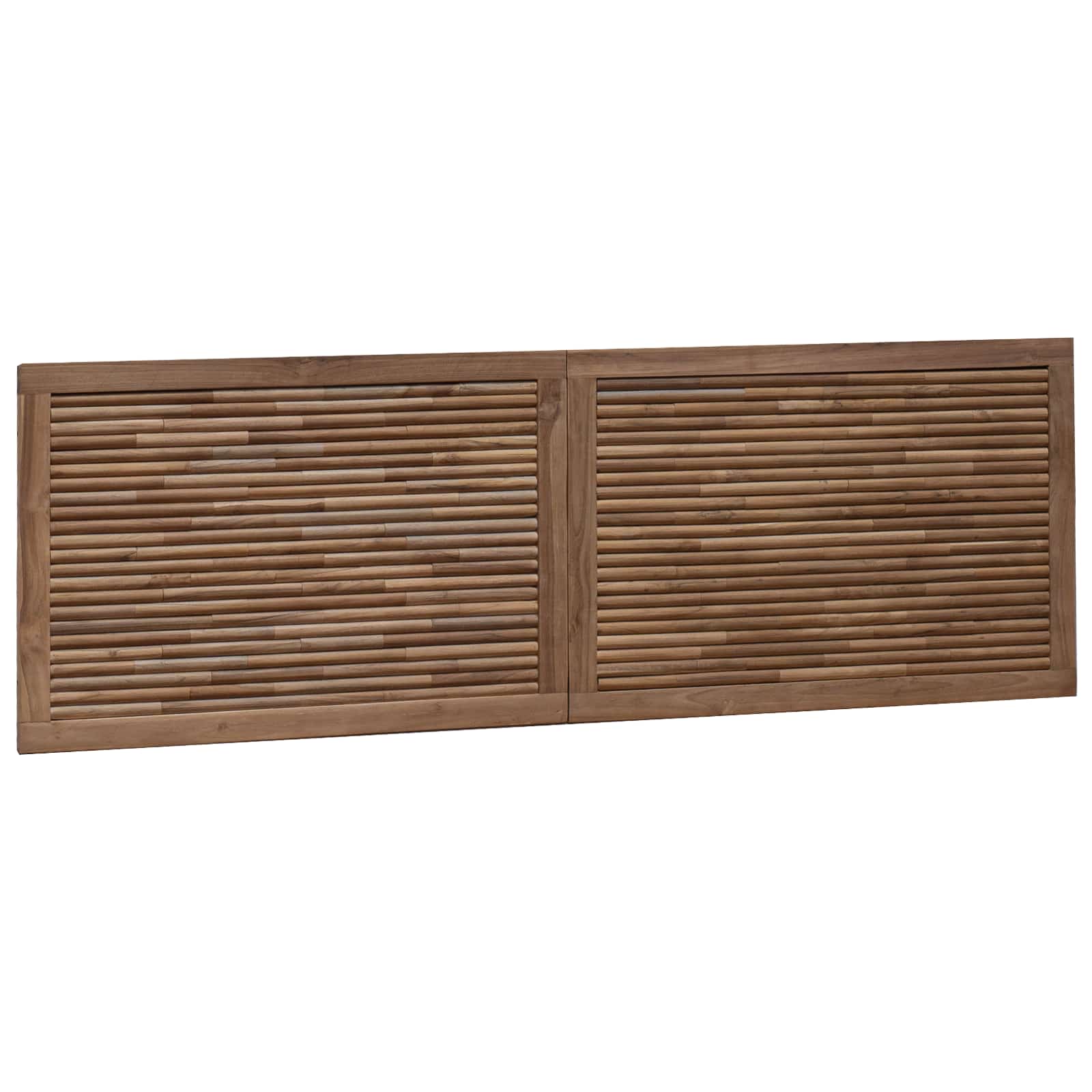 Tête de lit Montage mural Naturel 160 cm Bois de teck massif - XIOS