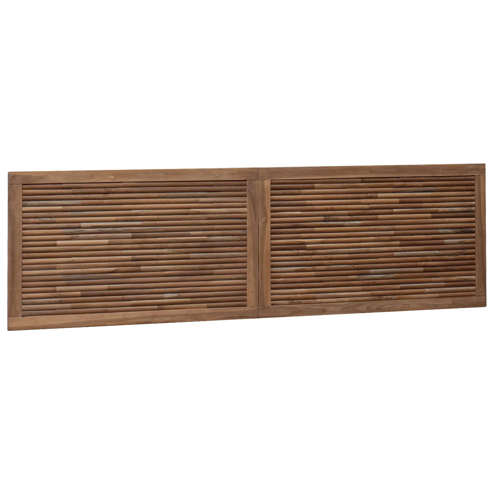 Tête de lit Montage mural Naturel 180 cm Bois de teck massif - XIOS