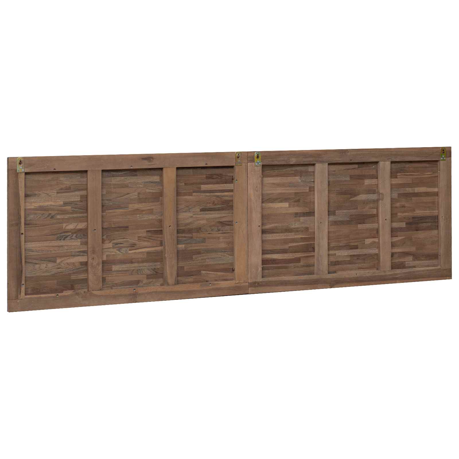 Tête de lit Montage mural Naturel 180 cm Bois de teck massif - XIOS
