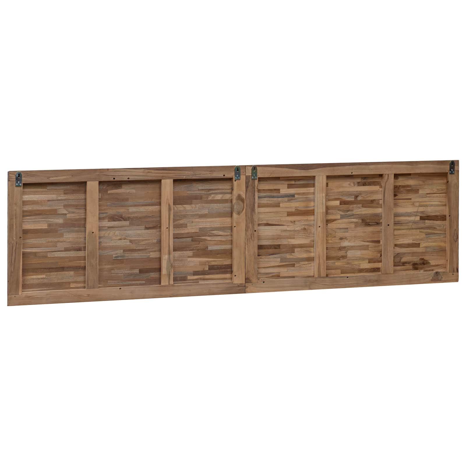 Tête de lit Montage mural Naturel 200 cm Bois de teck massif - XIOS