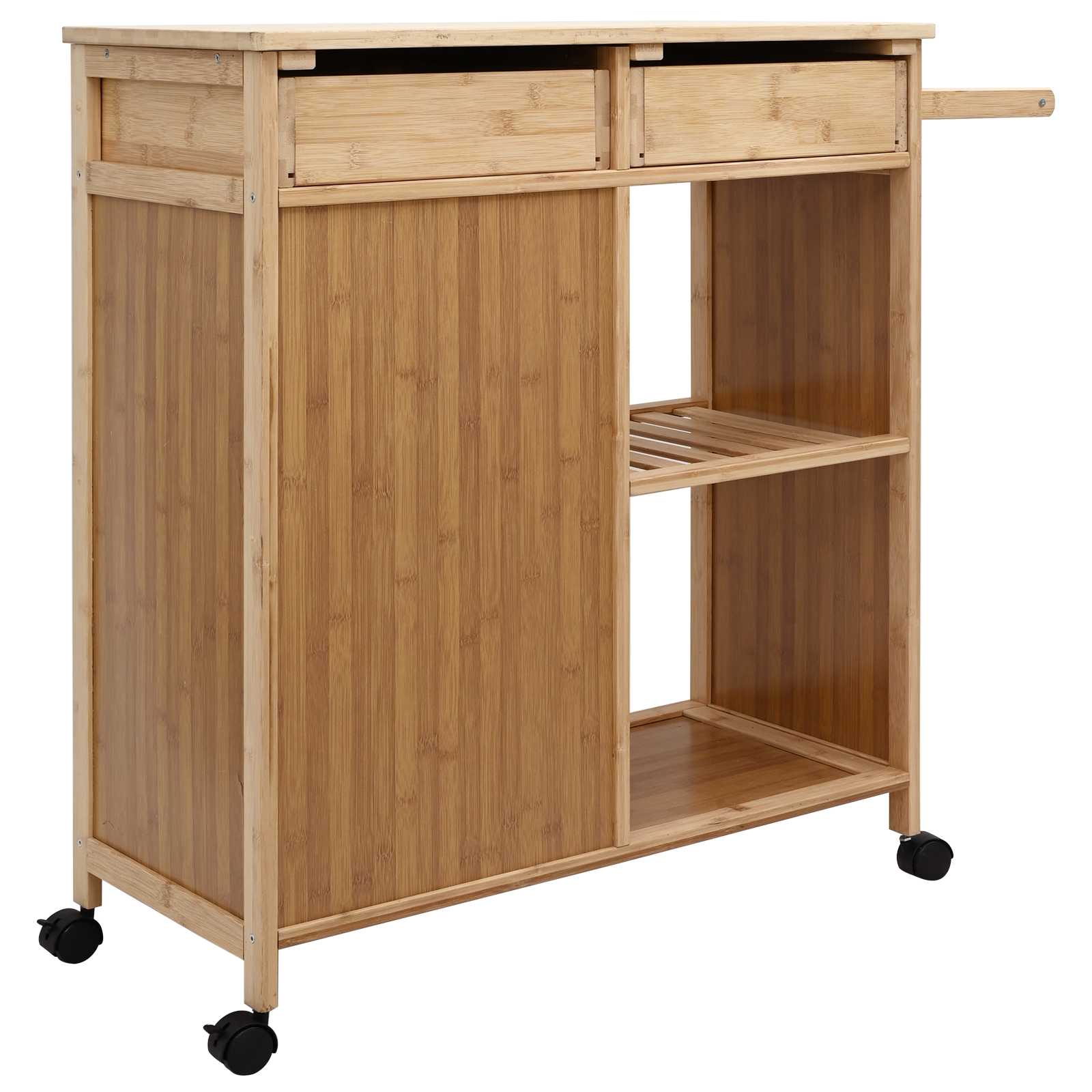 Chariot de Cuisine avec Roues Naturel 90,5 x 36 x 86,5 cm - XIOS