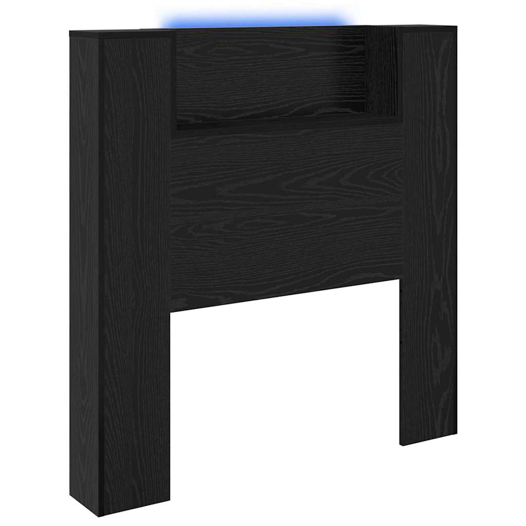 Cabinet de Tête de Lit Chêne noir 120 x 15 x 103.5 cm - XIOS