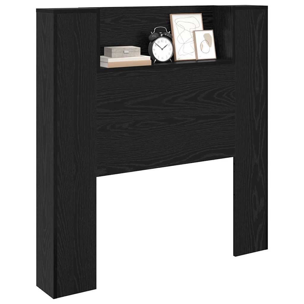Cabinet de Tête de Lit Chêne noir 120 x 15 x 103.5 cm - XIOS