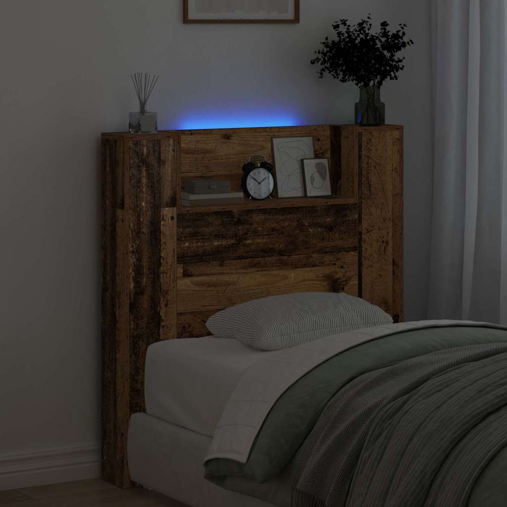 Cabinet de Tête de Lit Bois Ancien 120 x 15 x 103.5 cm - XIOS