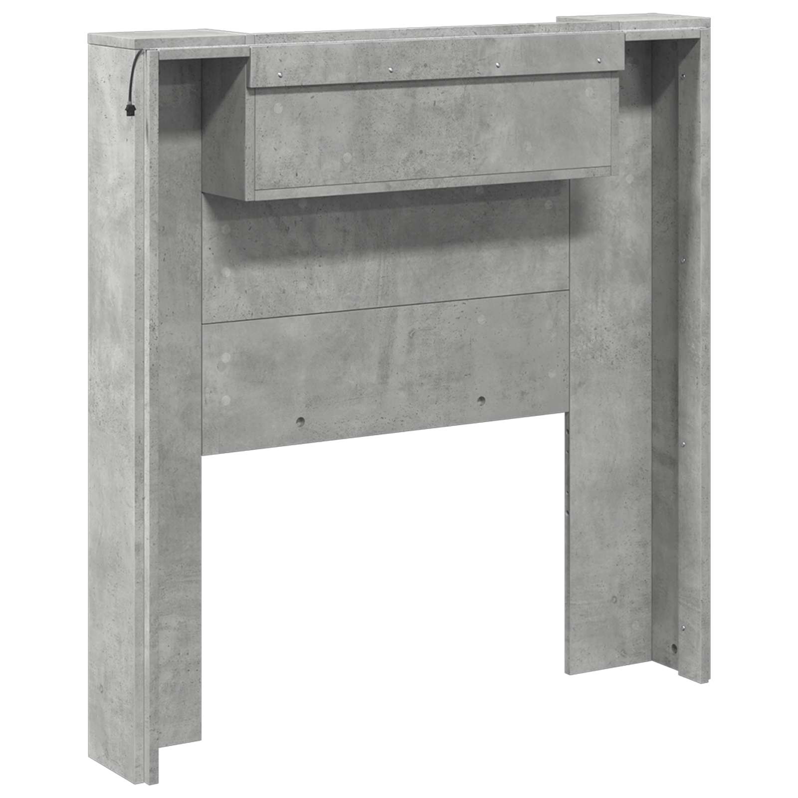 Tête de lit Gris béton 100 x 16,5 x 103,5 cm Bois d'ingénierie - XIOS