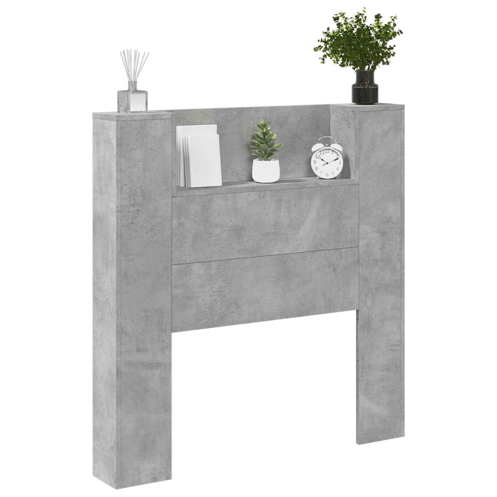 Tête de lit Gris béton 100 x 16,5 x 103,5 cm Bois d'ingénierie - XIOS