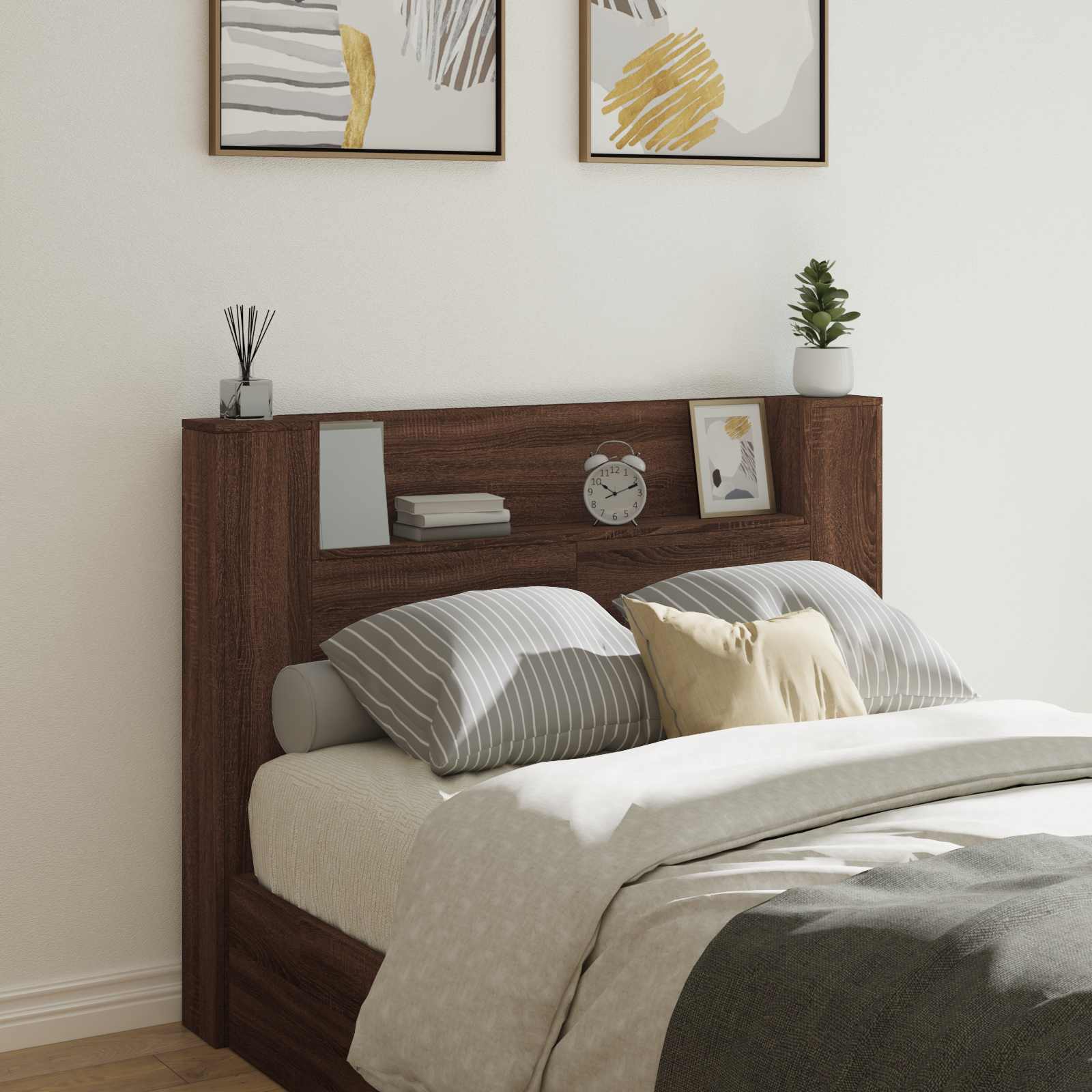 Tête de lit Chêne brun 140 x 16,5 x 103,5 cm Bois d'ingénierie - XIOS