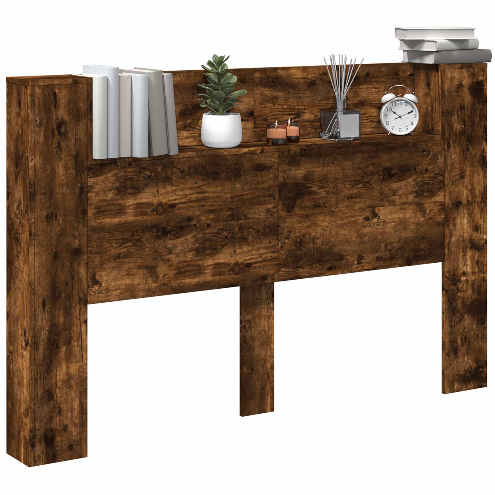 Tête de lit Chêne fumé 160 x 16,5 x 103,5 cm Bois d'ingénierie - XIOS