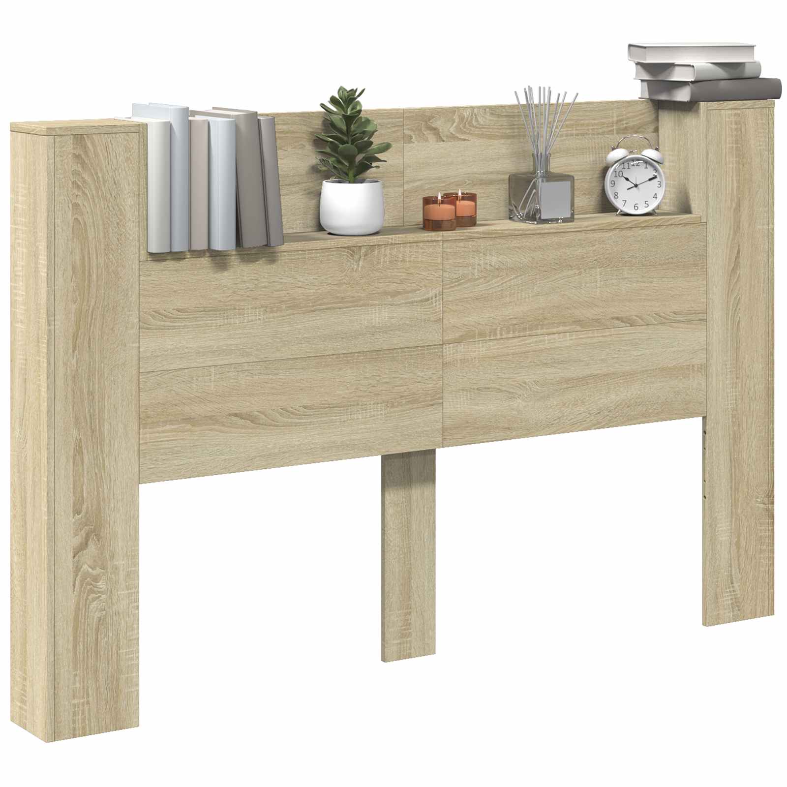 Tête de lit avec étagère Chêne Sonoma 160 x 16,5 x 103,5 cm - XIOS