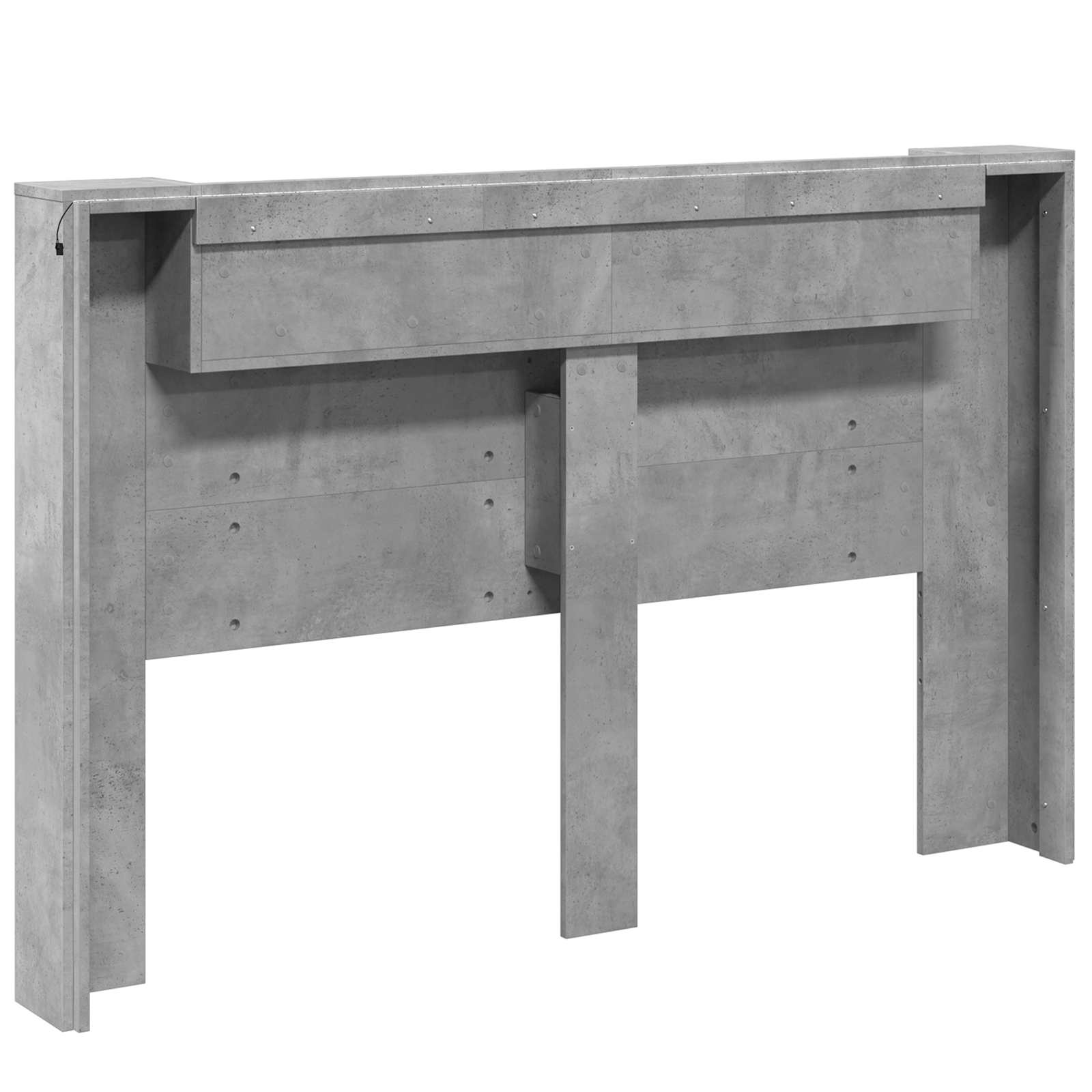 Tête de lit Gris béton 160 x 16,5 x 103,5 cm Bois d'ingénierie - XIOS