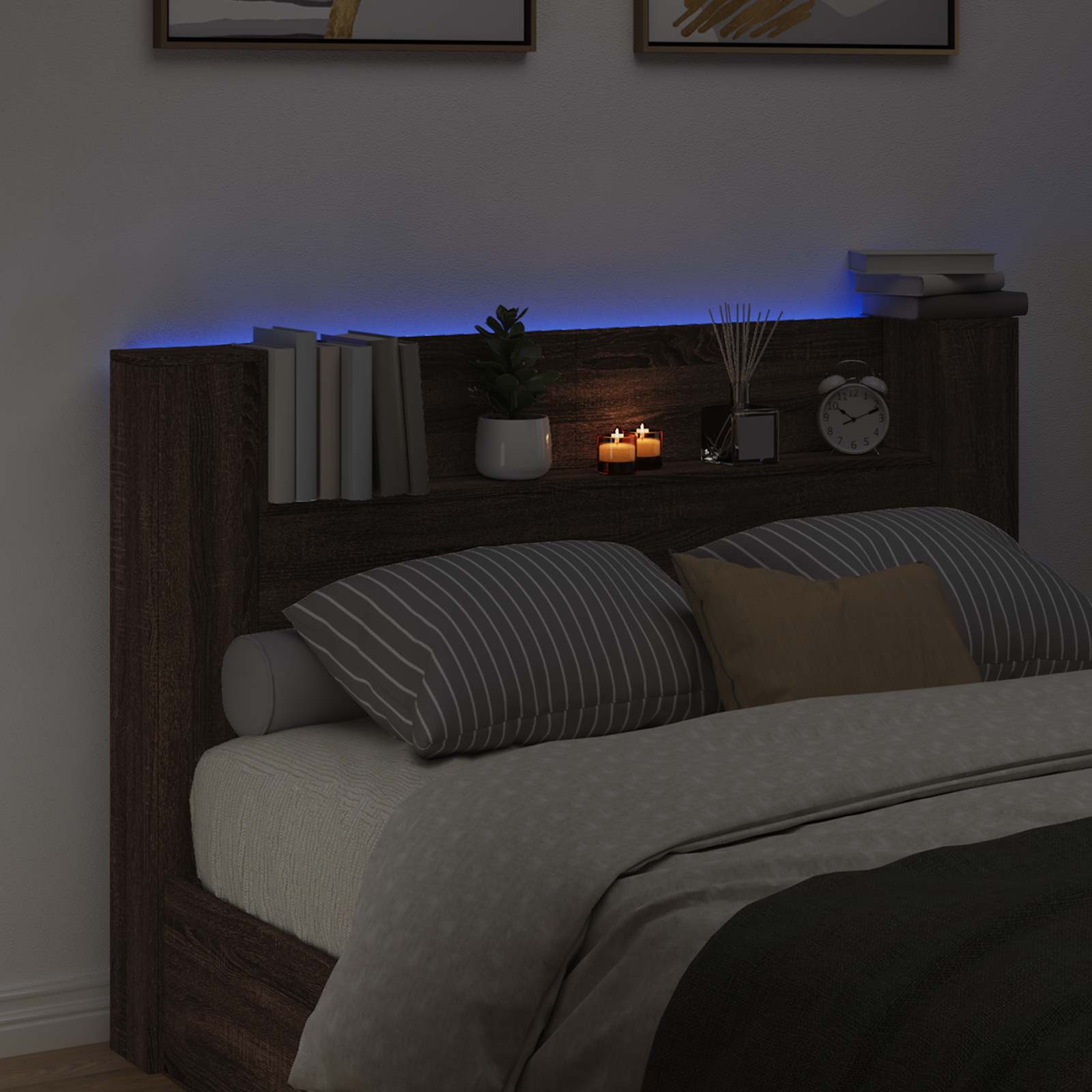 Tête de lit Chêne brun 160 x 16,5 x 103,5 cm Bois d'ingénierie - XIOS