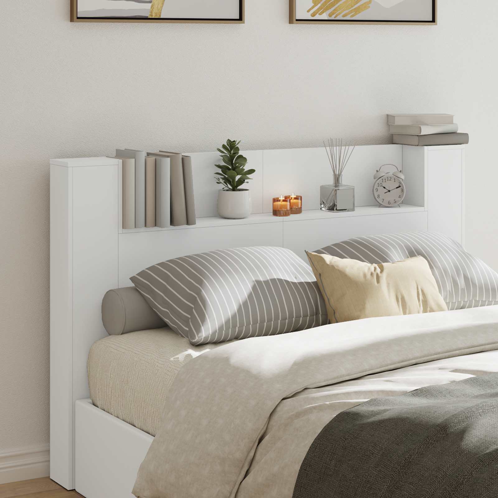 Tête de lit Blanc 160 x 16,5 x 103,5 cm Bois d'ingénierie - XIOS