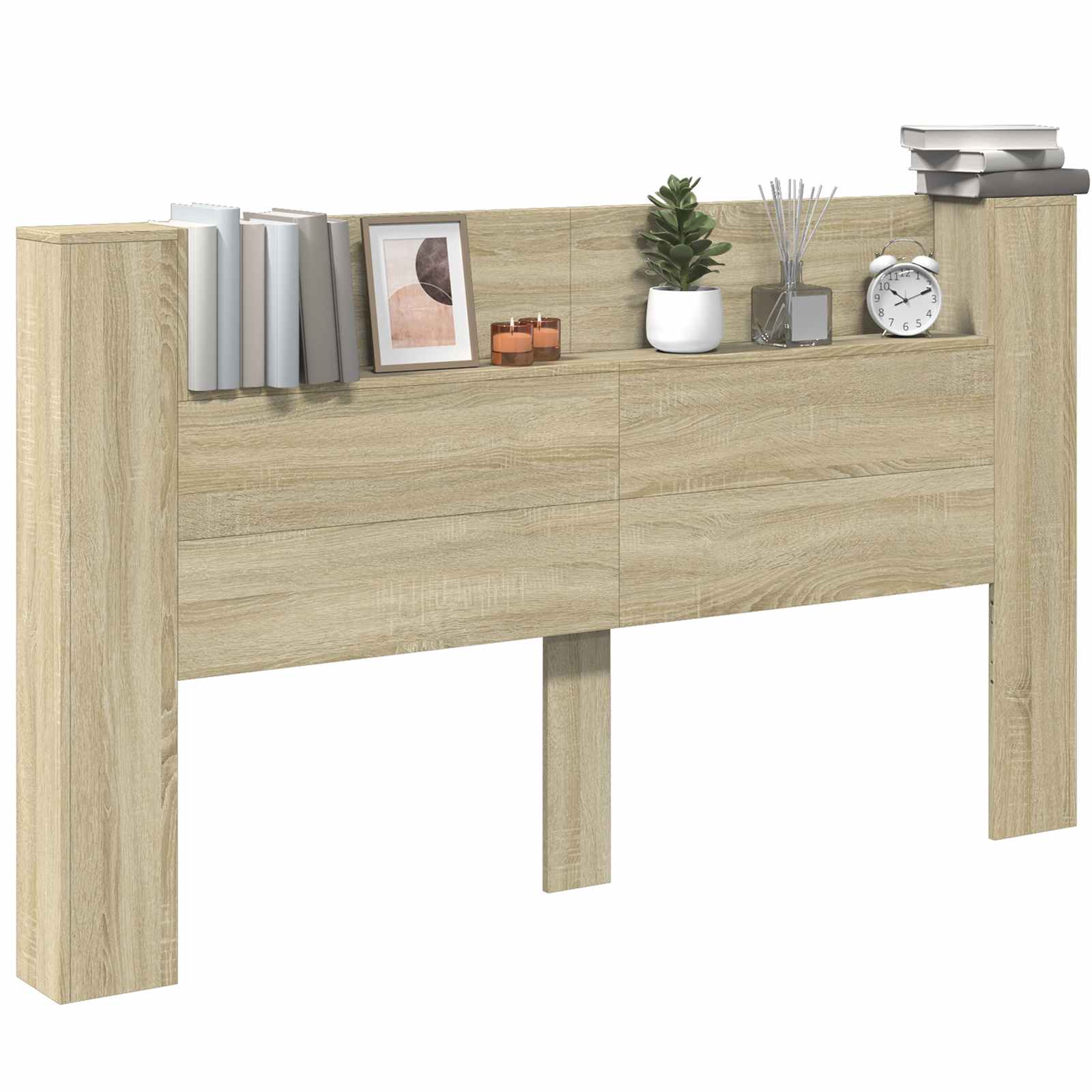 Tête de lit avec étagère Chêne Sonoma 180 x 16,5 x 103,5 cm - XIOS