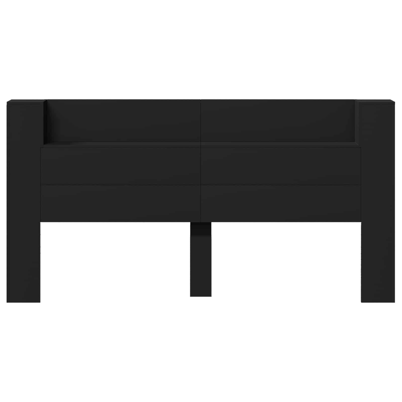 Tête de lit Noir 200 x 16,5 x 103,5 cm Bois d'ingénierie - XIOS