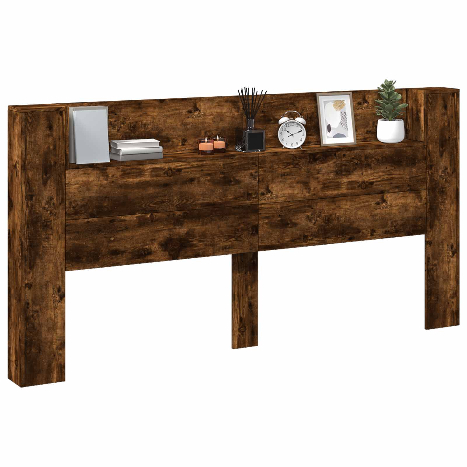 Tête de lit Chêne fumé 200 x 16,5 x 103,5 cm Bois d'ingénierie - XIOS