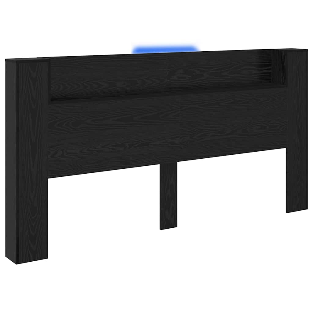 Cabinet de Tête de Lit Chêne noir 120 x 15 x 103.5 cm - XIOS