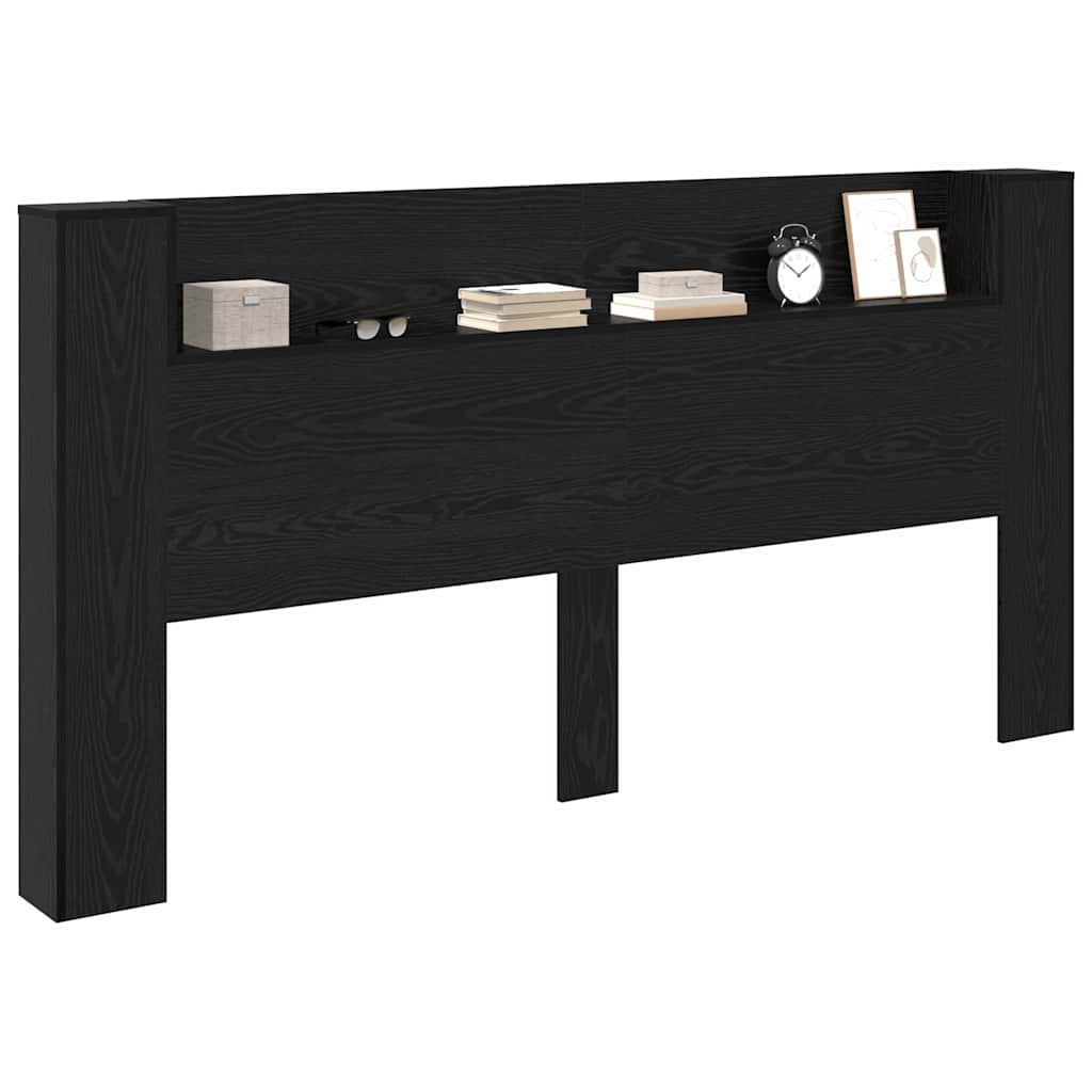 Cabinet de Tête de Lit Chêne noir 120 x 15 x 103.5 cm - XIOS