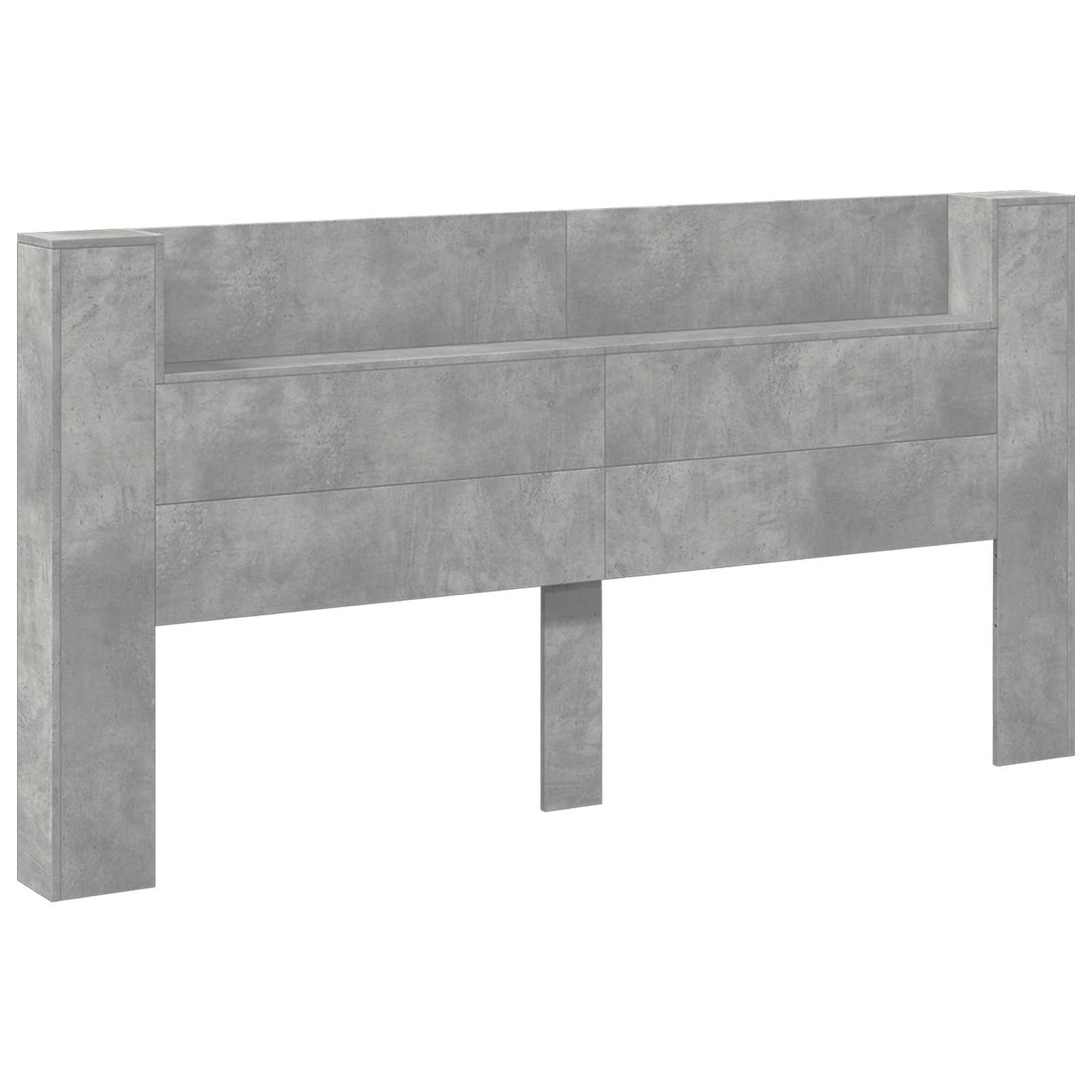 Tête de lit Gris béton 200 x 16,5 x 103,5 cm Bois d'ingénierie - XIOS
