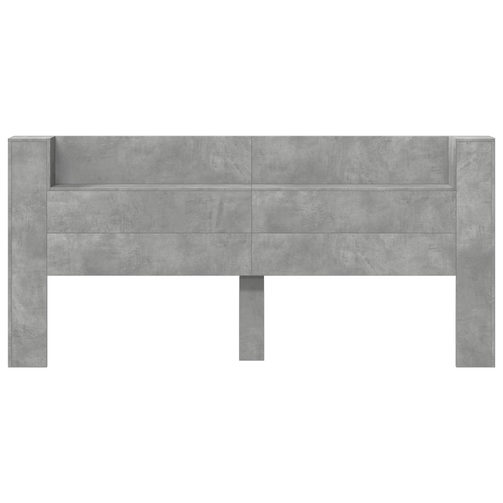 Tête de lit Gris béton 200 x 16,5 x 103,5 cm Bois d'ingénierie - XIOS