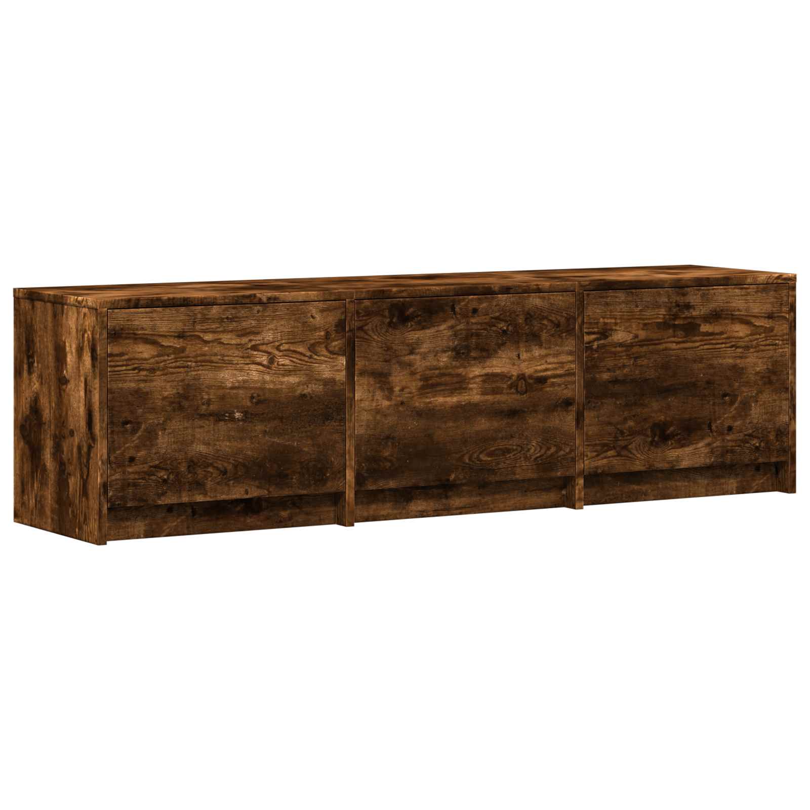 Meuble TV avec LED avec LED Chêne Fumé 140 x 34 x 40 cm - XIOS
