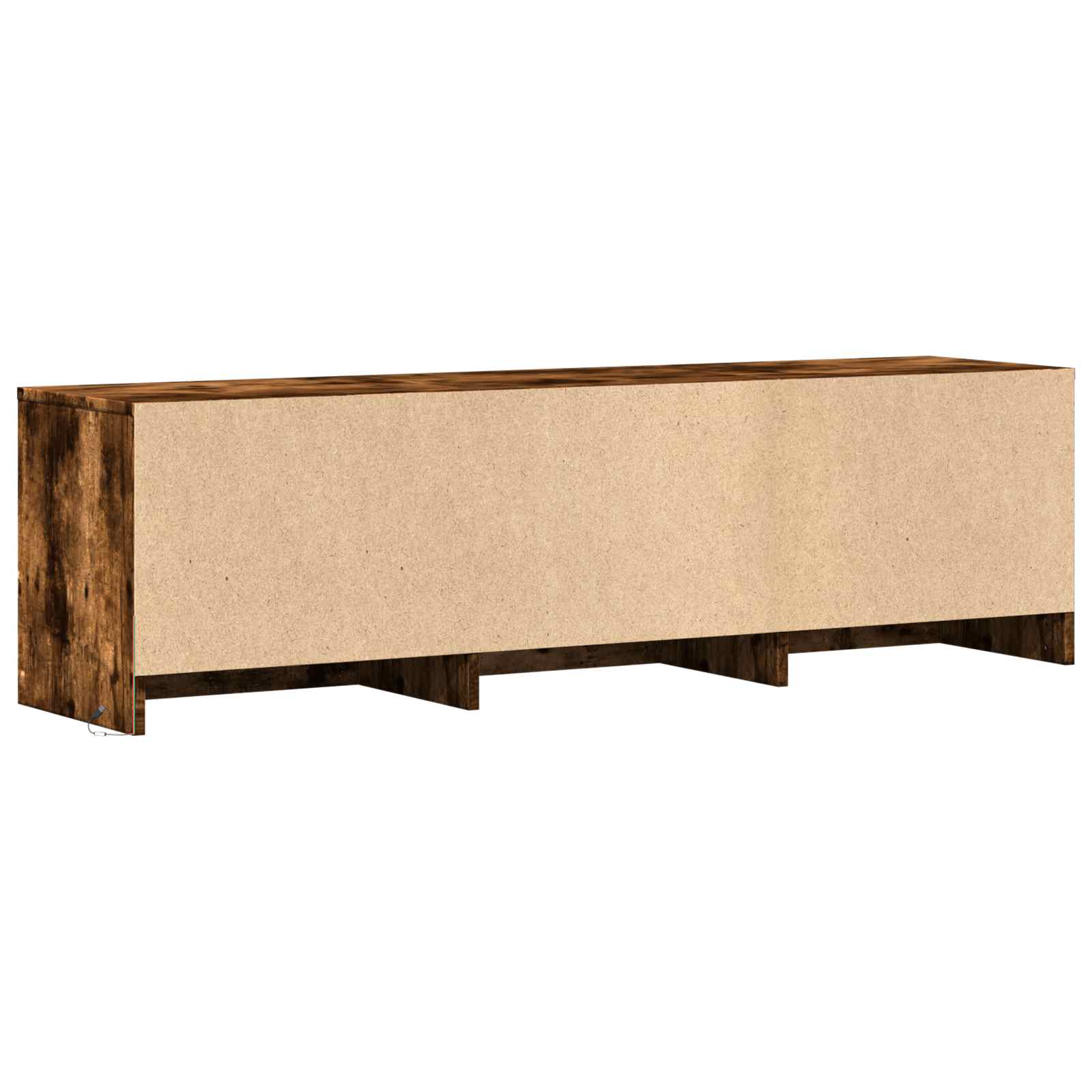 Meuble TV avec LED avec LED Chêne Fumé 140 x 34 x 40 cm - XIOS