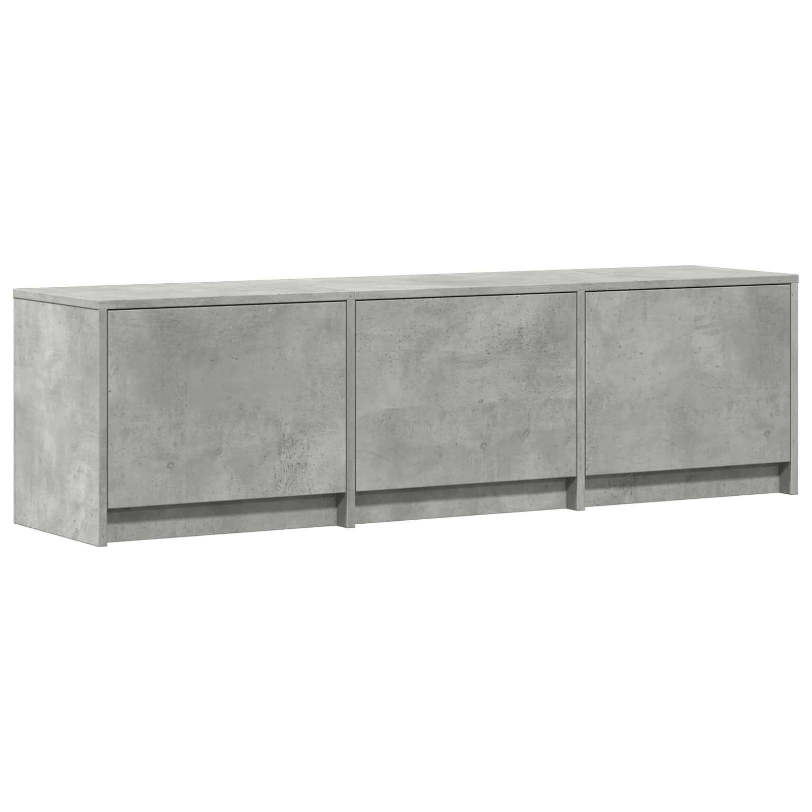 Meuble TV avec LED avec LED Gris Béton 140 x 34 x 40 cm - XIOS