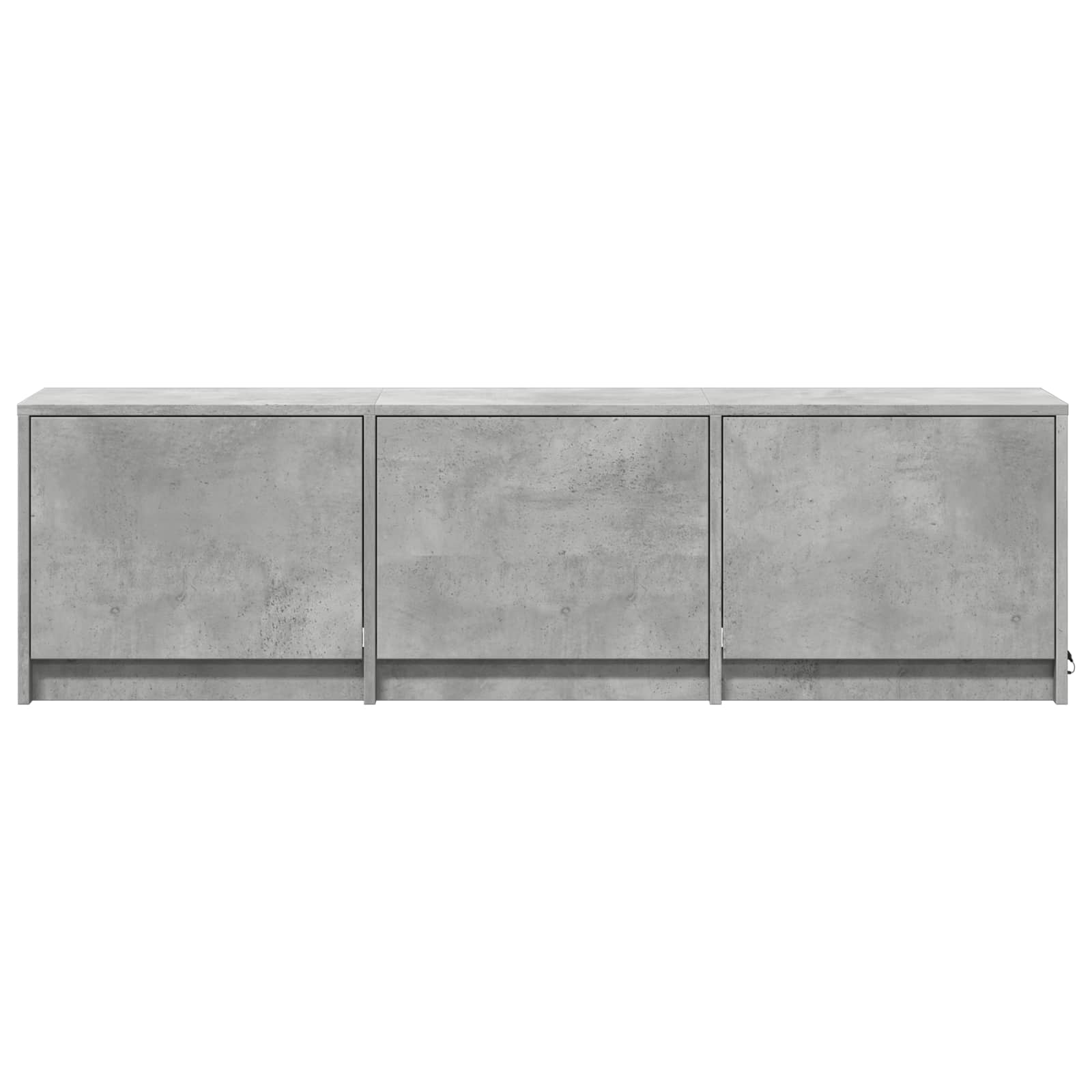 Meuble TV avec LED avec LED Gris Béton 140 x 34 x 40 cm - XIOS