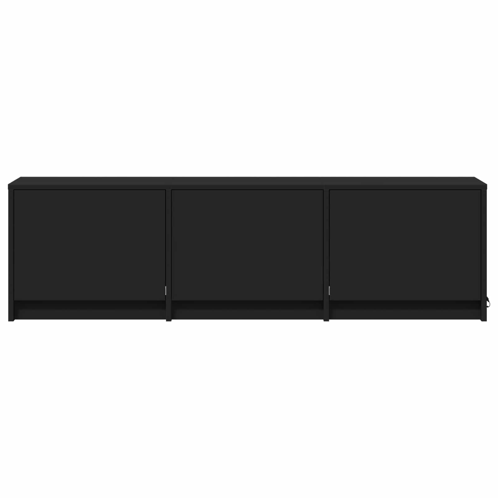 Meuble TV avec LED Noir 140 x 34 x 40 cm Bois d’ingénierie - XIOS