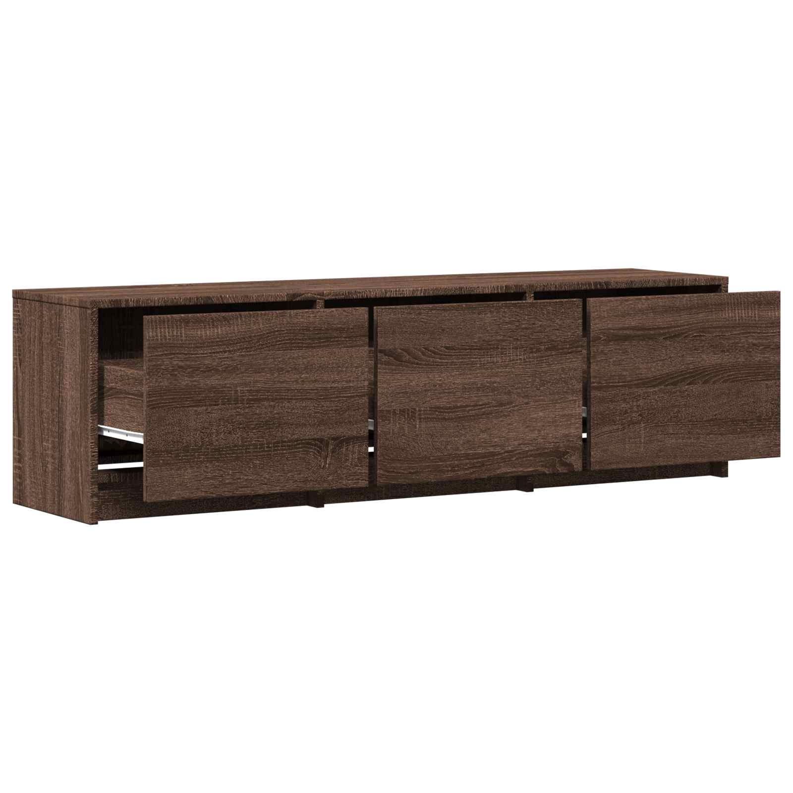 Meuble TV avec LED avec LED Chêne brun 140 x 34 x 40 cm - XIOS