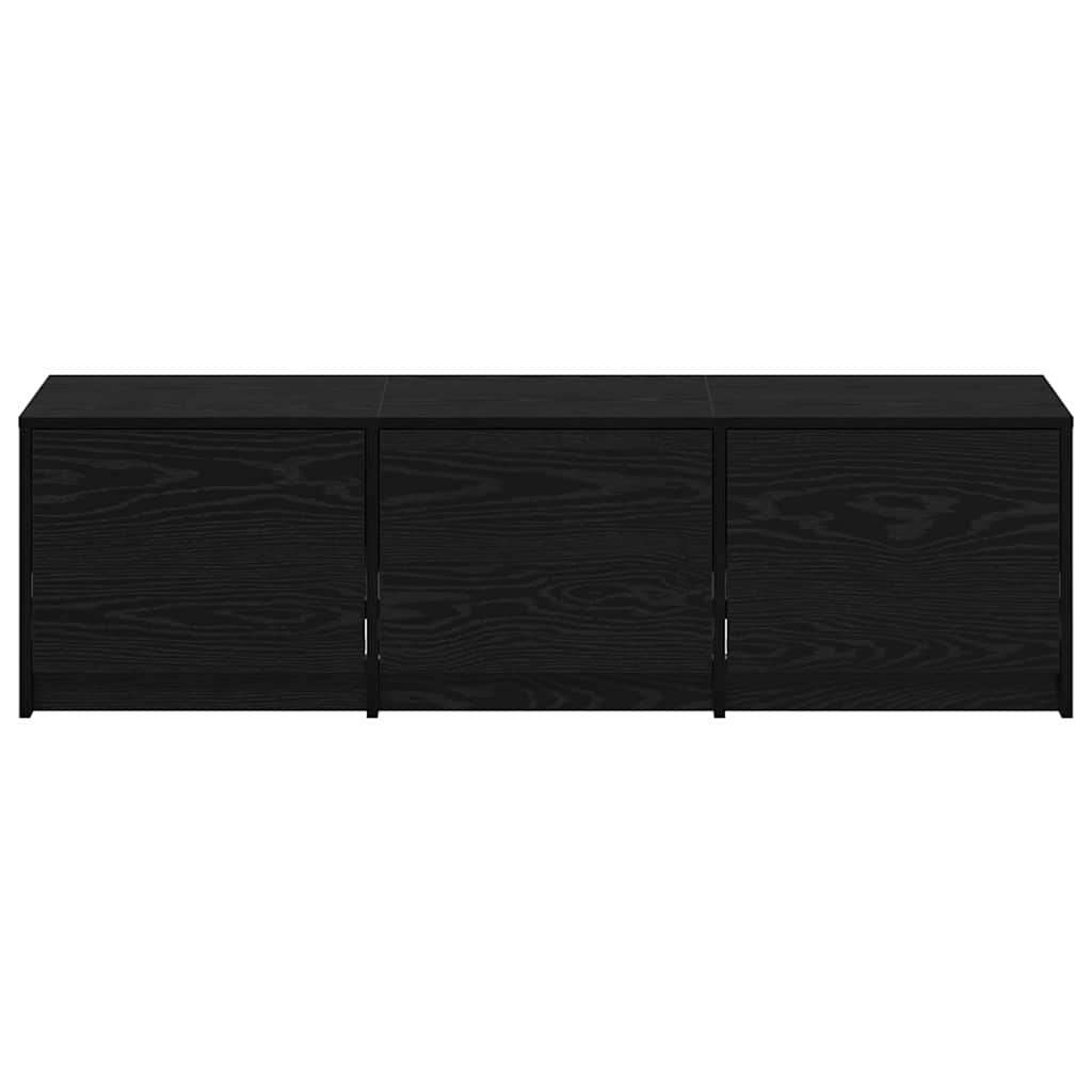 Armoire TV avec LEDs avec tiroir Chêne noir 140 x 34 x 40 cm - XIOS
