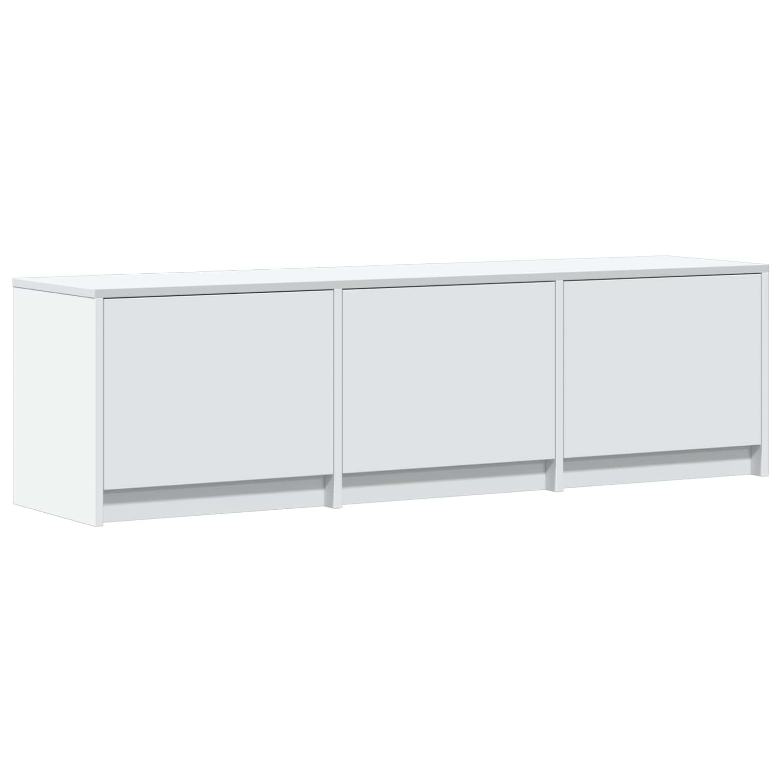 Meuble TV avec LED Blanc 140 x 34 x 40 cm Bois d’ingénierie - XIOS