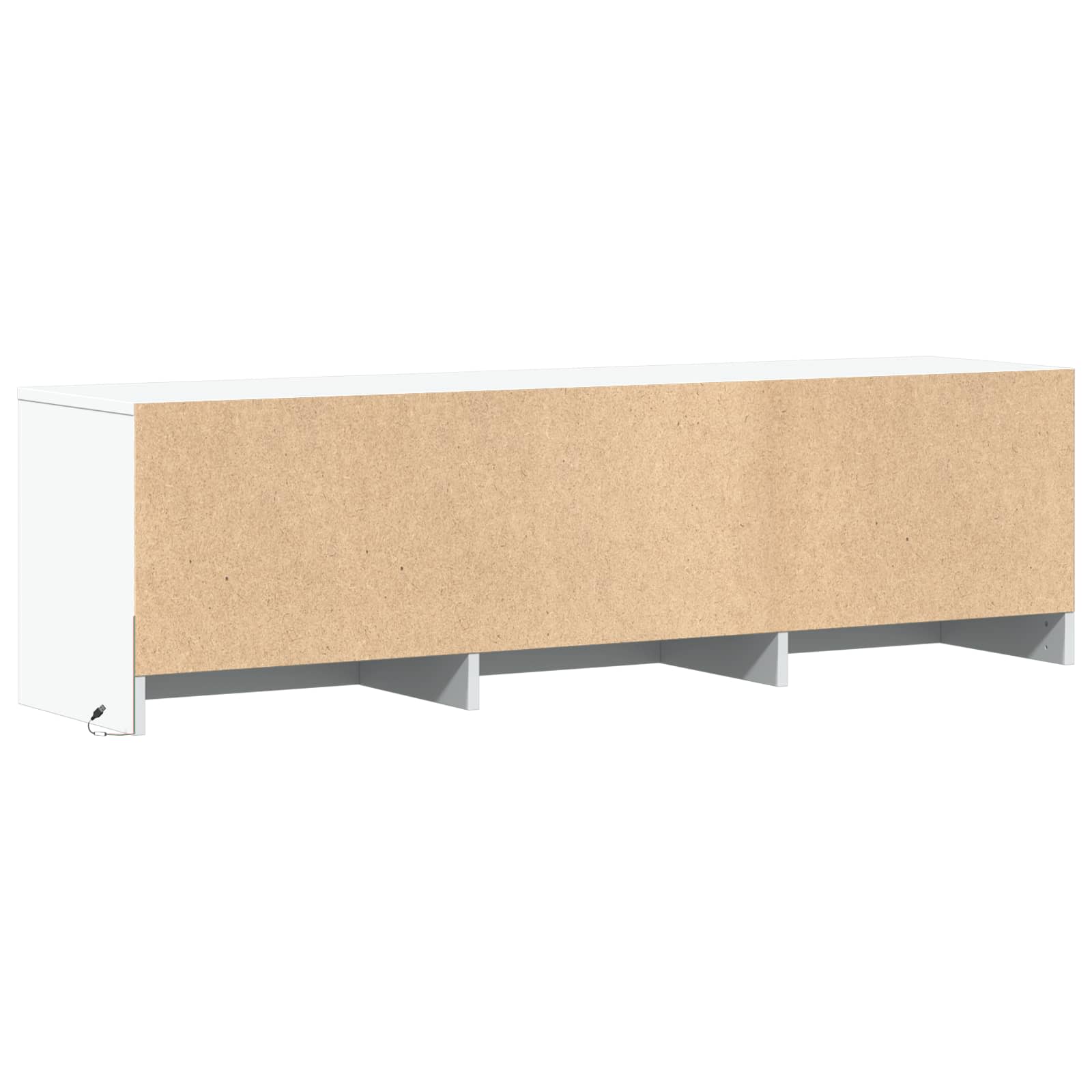 Meuble TV avec LED Blanc 140 x 34 x 40 cm Bois d’ingénierie - XIOS