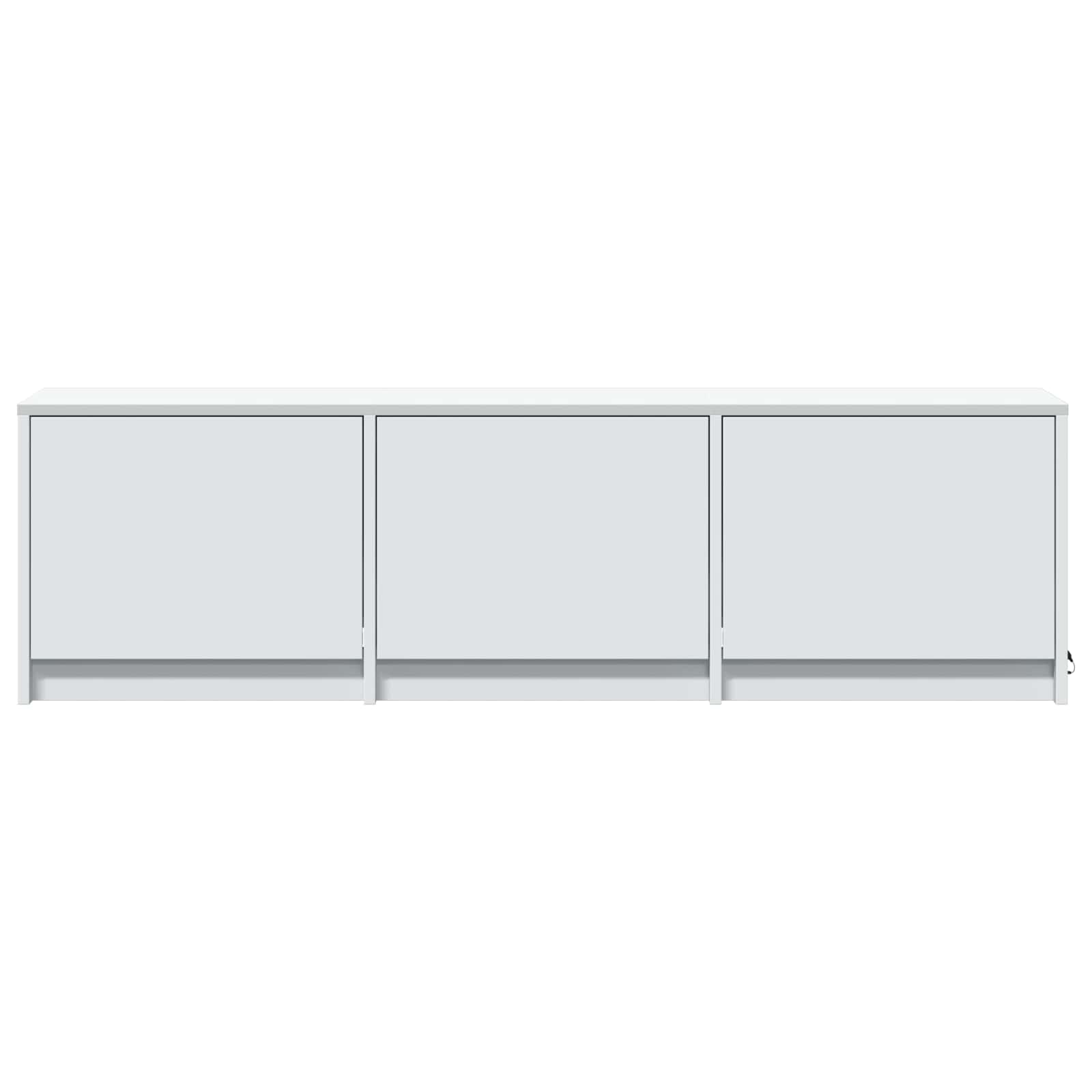 Meuble TV avec LED Blanc 140 x 34 x 40 cm Bois d’ingénierie - XIOS