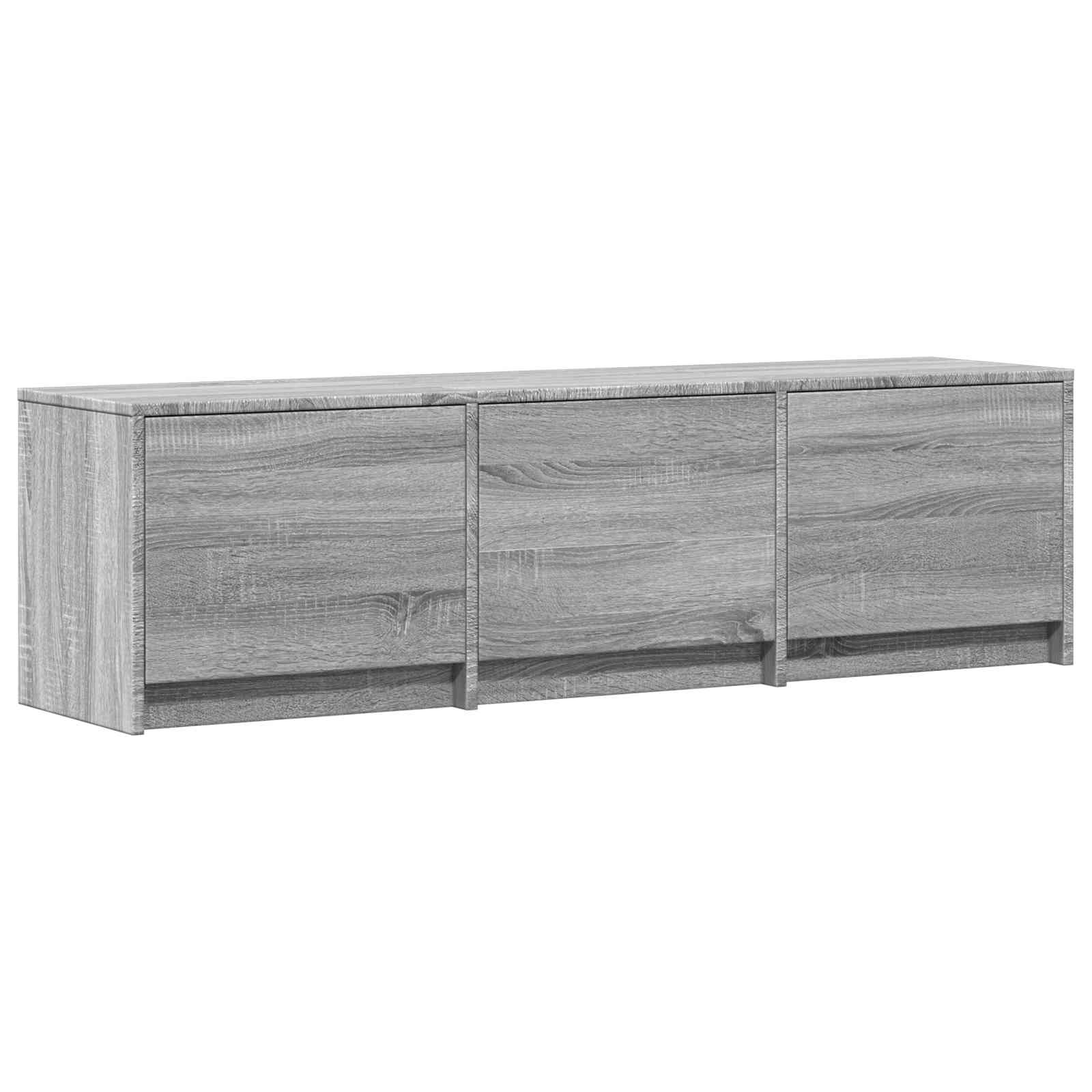 Meuble TV avec LED avec LED Gris Sonoma 140 x 34 x 40 cm - XIOS