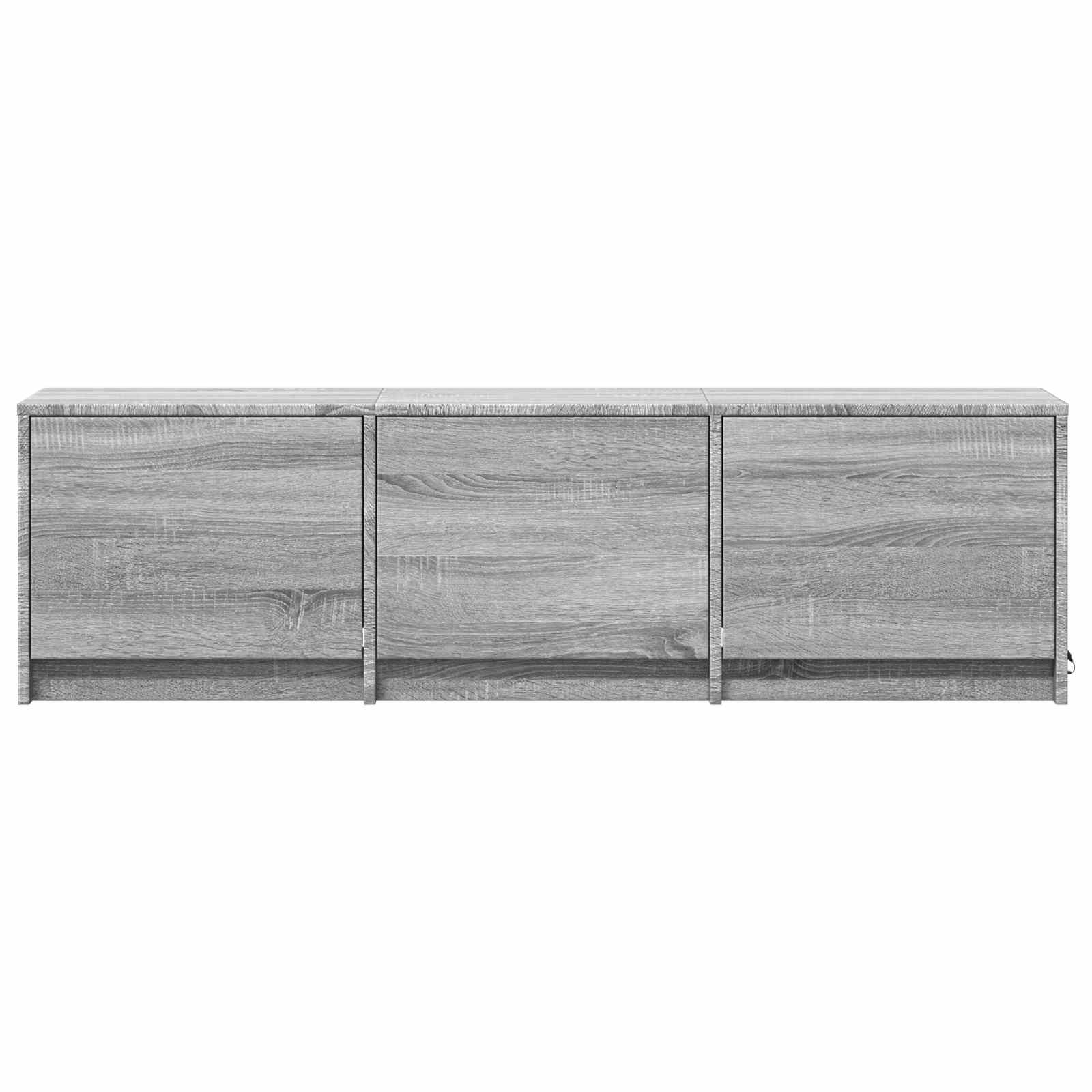 Meuble TV avec LED avec LED Gris Sonoma 140 x 34 x 40 cm - XIOS