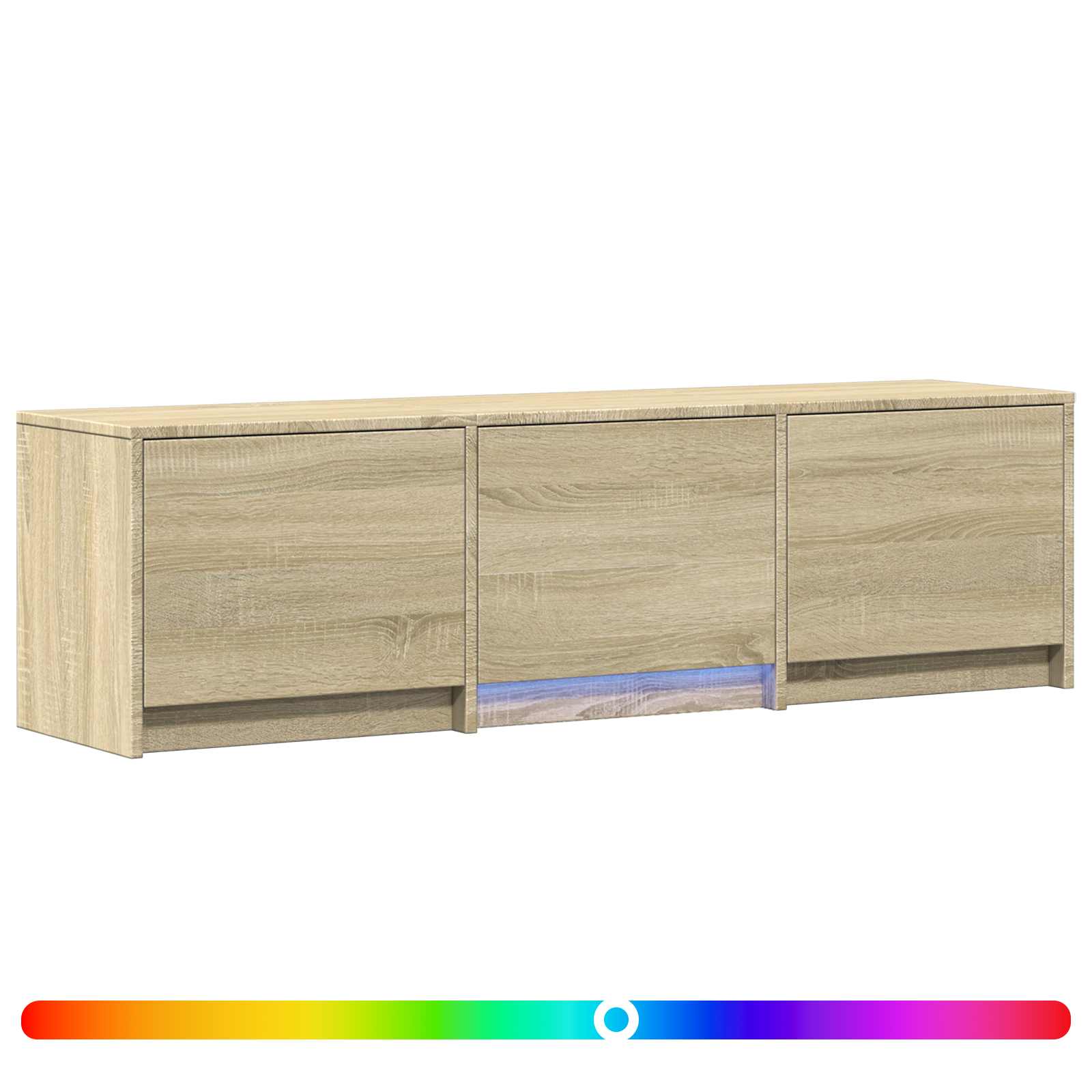 Meuble TV avec LED avec LED Chêne Sonoma 140 x 34 x 40 cm - XIOS