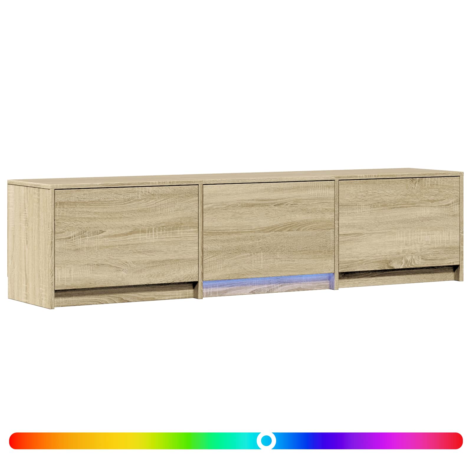 Meuble TV avec LED avec LED Chêne Sonoma 165 x 34 x 40 cm - XIOS