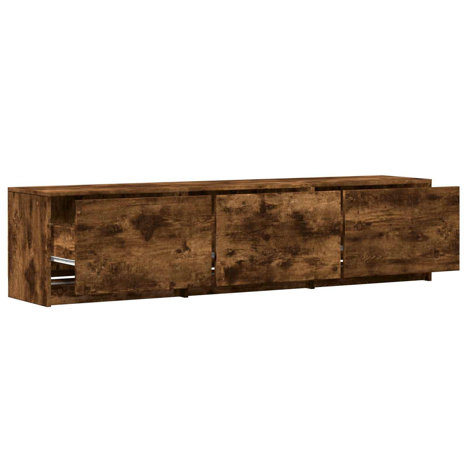 Meuble TV avec LED avec LED Chêne Fumé 165 x 34 x 40 cm - XIOS