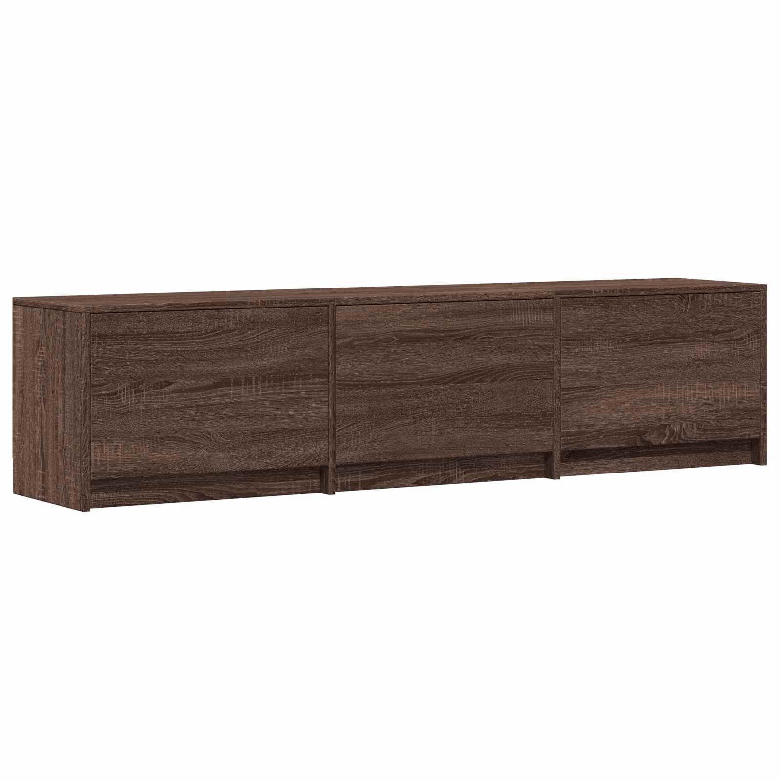 Meuble TV avec LED avec LED Chêne brun 165 x 34 x 40 cm - XIOS