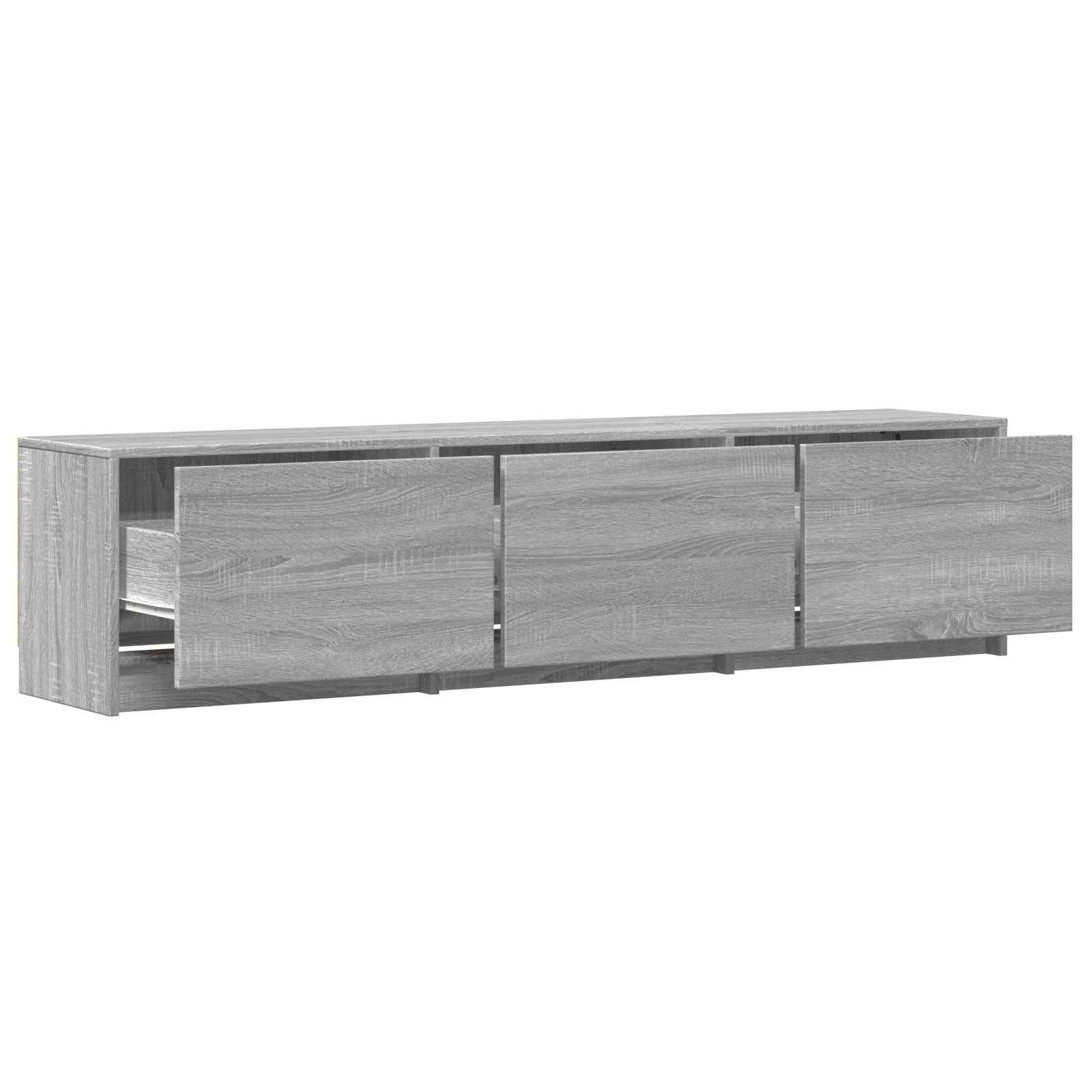 Meuble TV avec LED avec LED Gris Sonoma 165 x 34 x 40 cm - XIOS