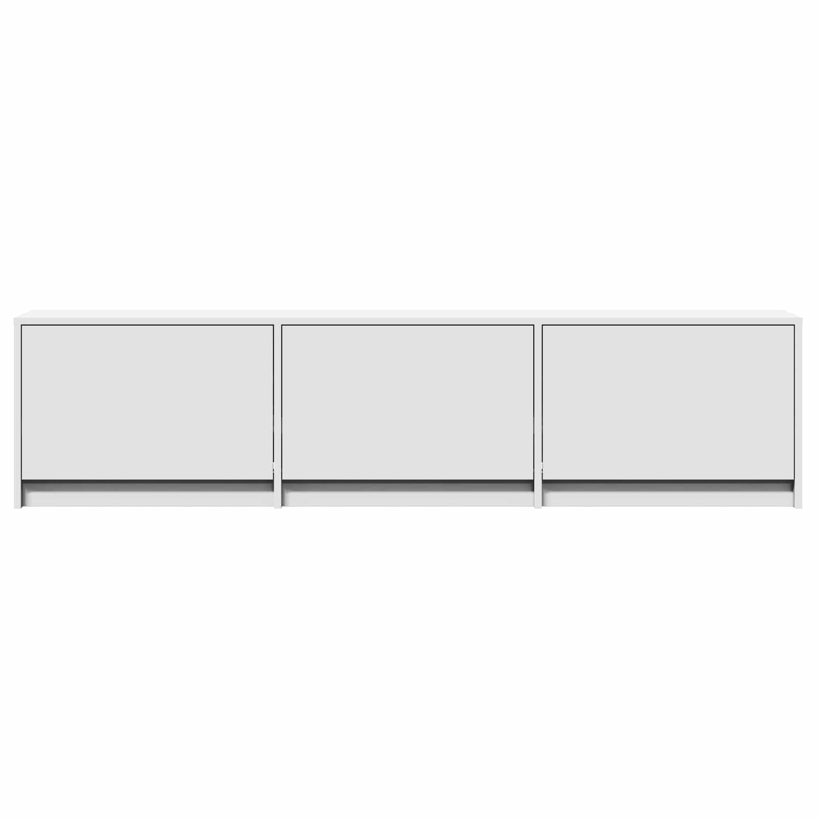 Meuble TV avec LED Blanc 165 x 34 x 40 cm Bois d’ingénierie - XIOS
