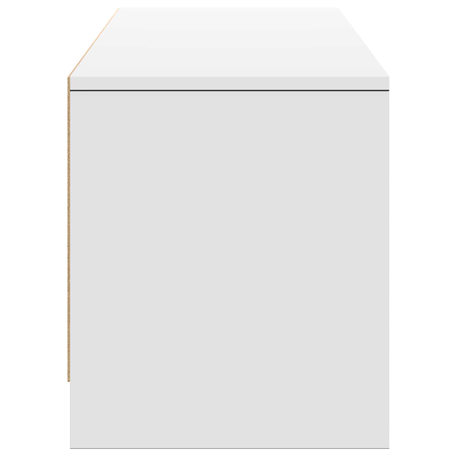 Meuble TV avec LED Blanc 165 x 34 x 40 cm Bois d’ingénierie - XIOS