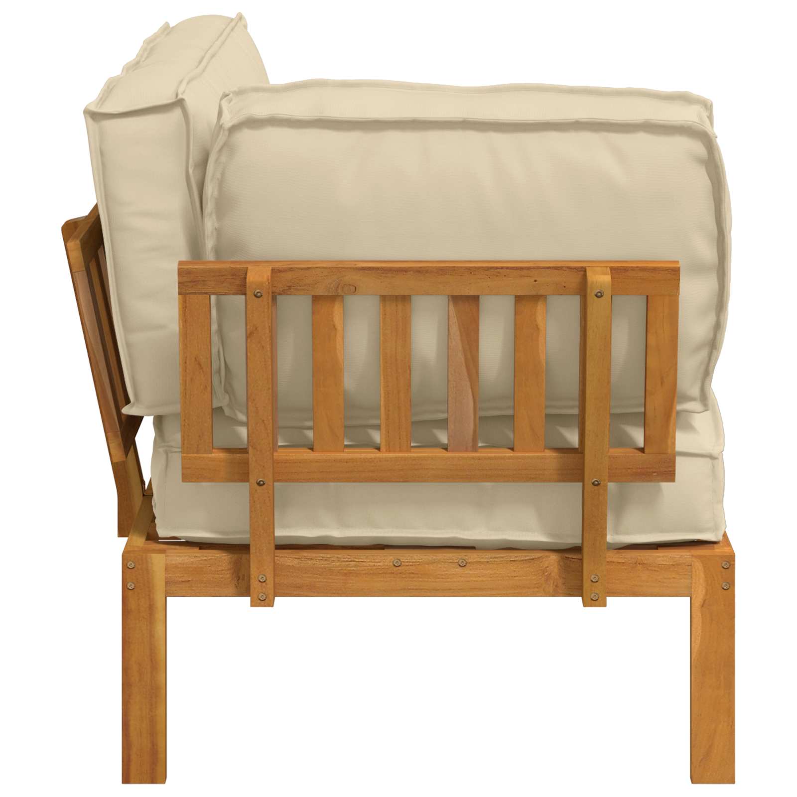 Ensemble de Canapés Beige 133 x 92 x 69 cm Bois d'Acacia Massif
