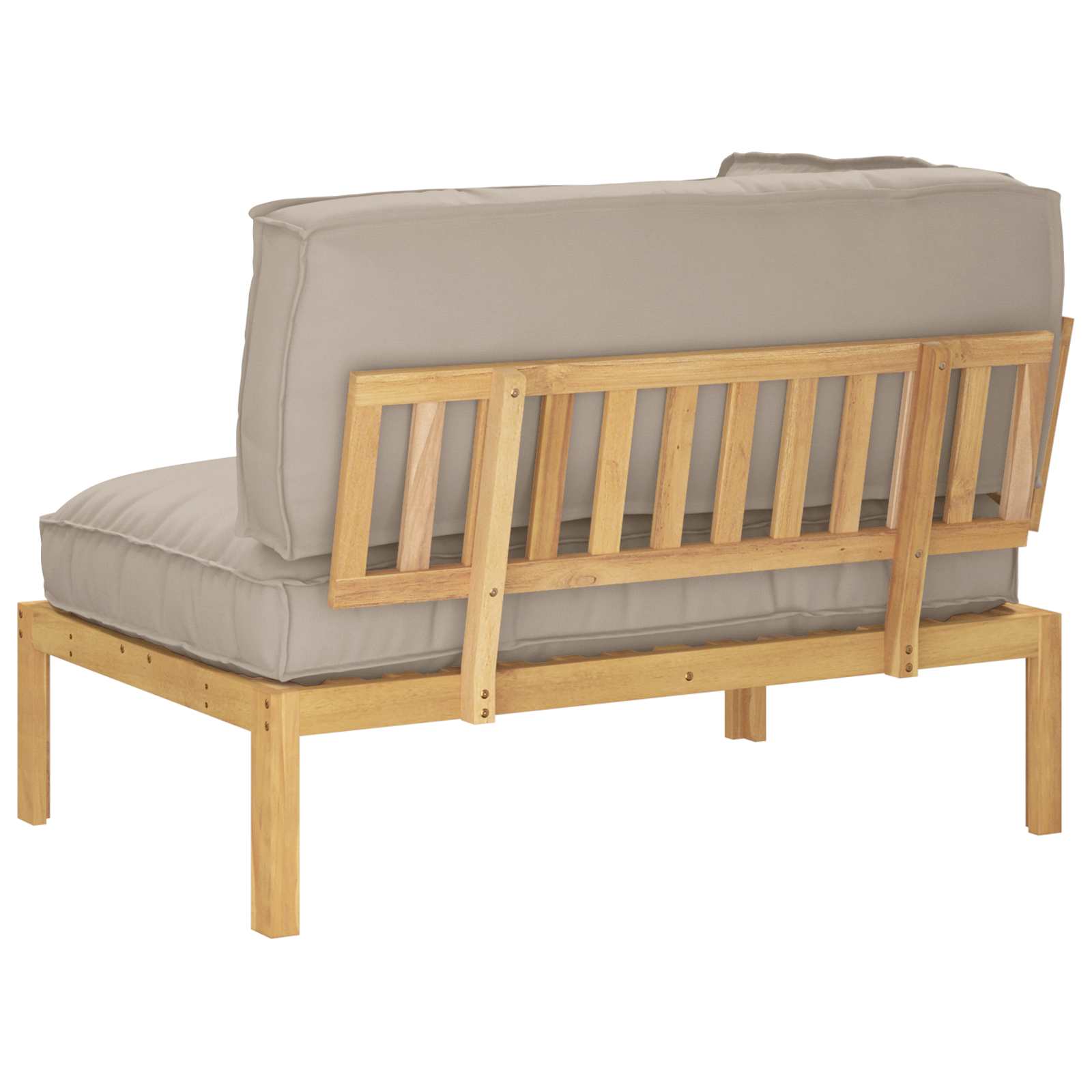 Ensemble de Canapés Taupe 133 x 92 x 69 cm Bois d'Acacia Massif - XIOS
