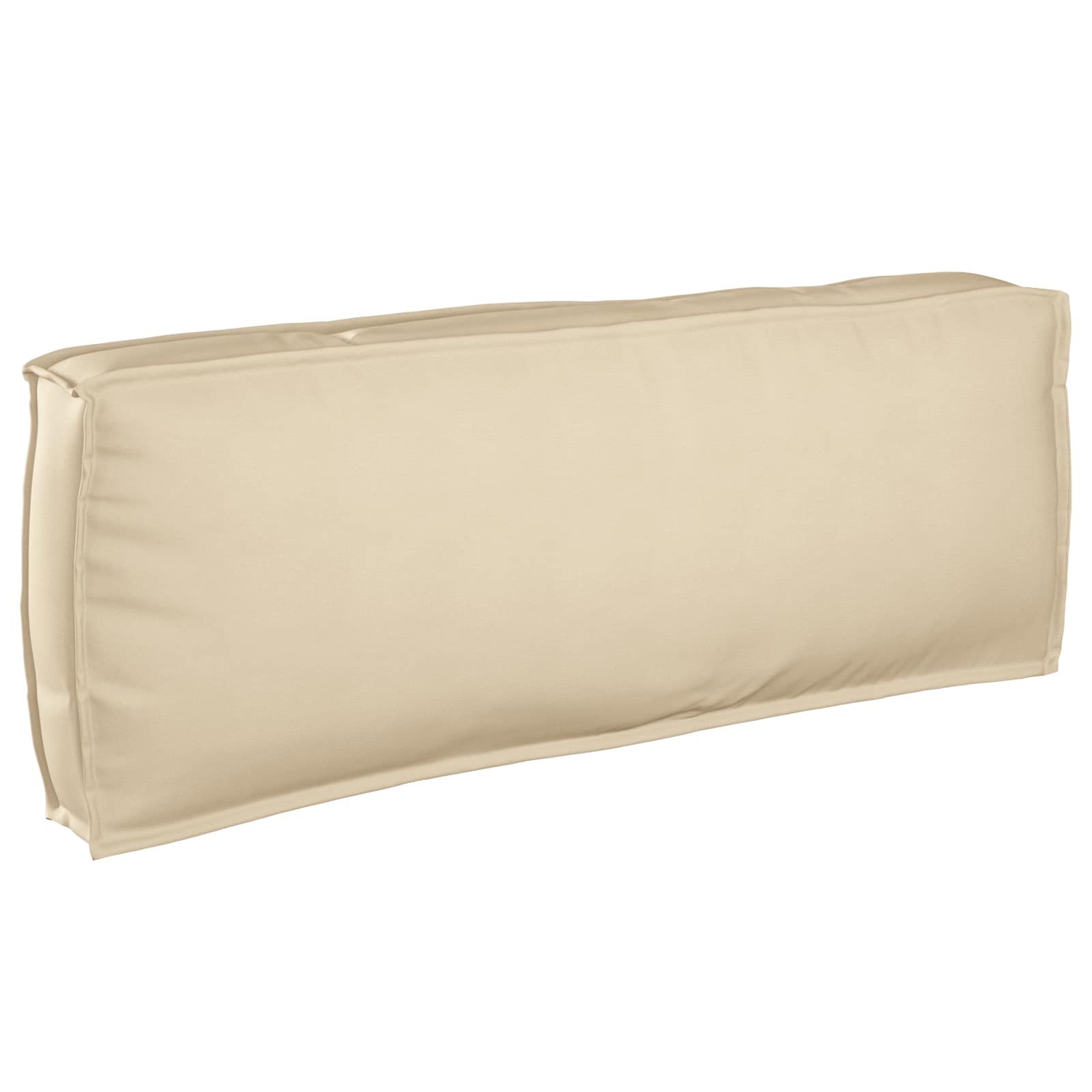 Ensemble de Canapés Uni 2 pcs Beige Bois d'Acacia Massif